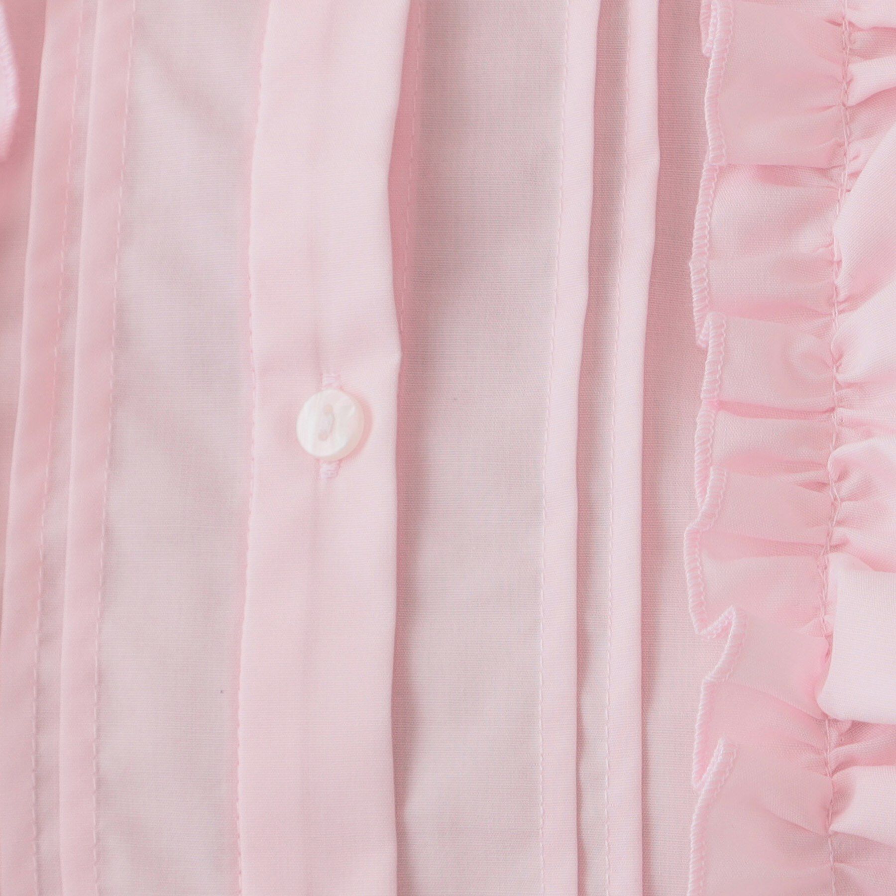 OPAQUE.CLIP「フリルショートシャツ【洗濯機洗い可】」|シャツ・ブラウス|