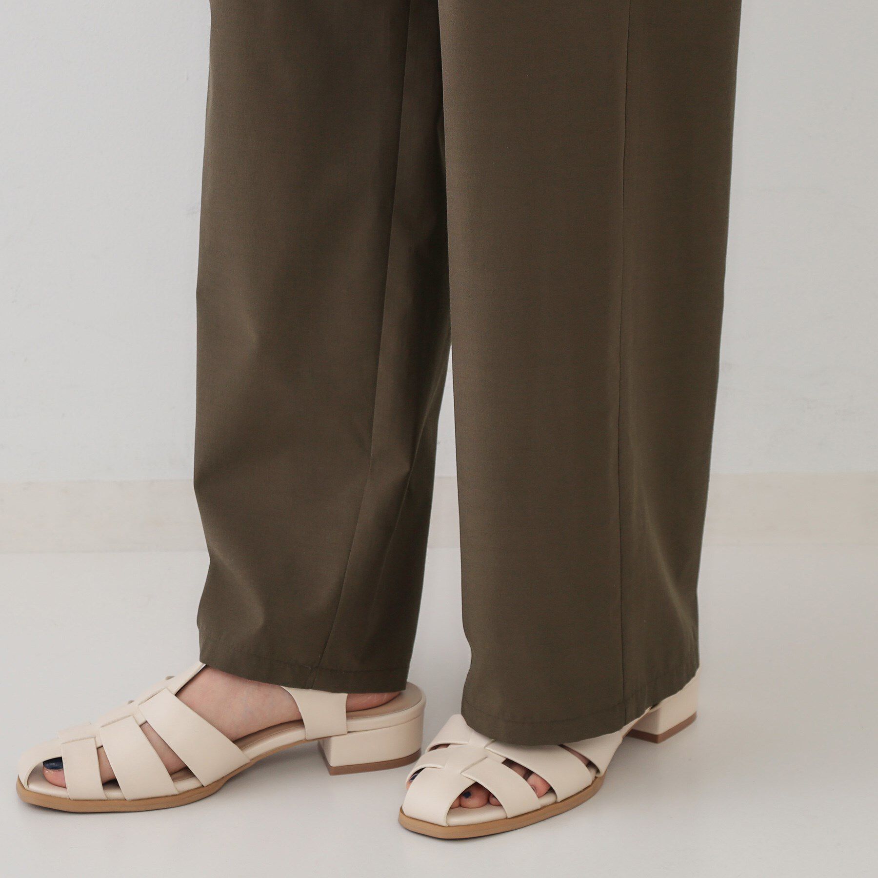 OPAQUE.CLIP「シャツオールインワン【洗濯機洗い可】」|オールインワン|