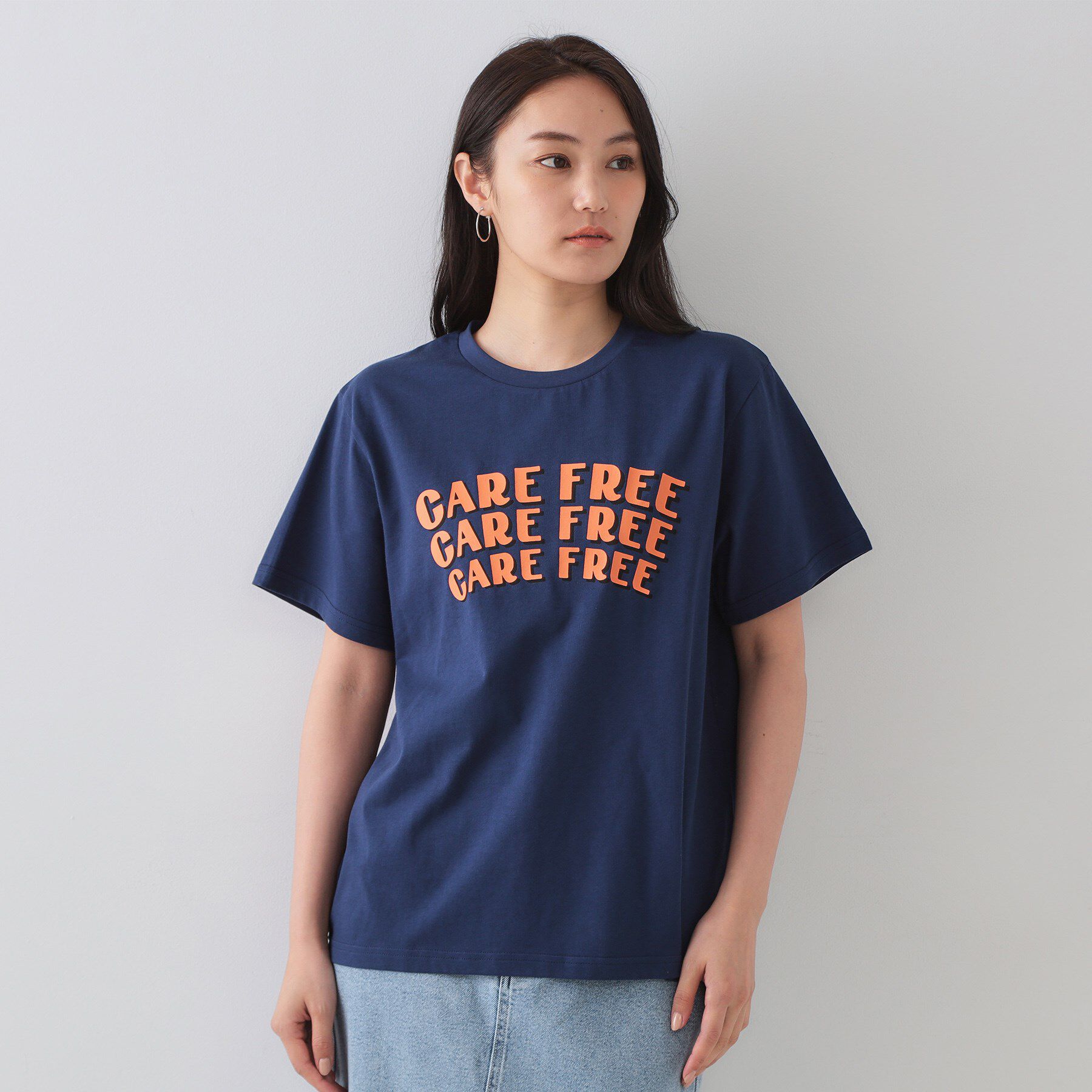 OPAQUE.CLIP「カラーロゴTシャツ【洗濯機洗い可】」|Tシャツ・カットソー|
