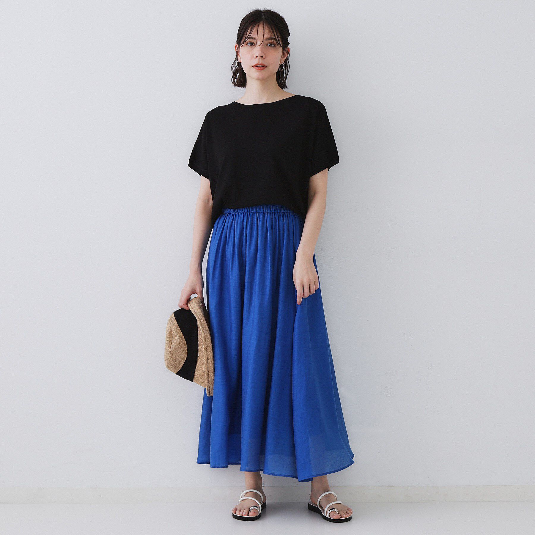 OPAQUE.CLIP「《6色展開/S-LLサイズ》ドルマンスリーブニット【UV/接触冷感/洗濯機洗い可/抗ピル】」|ニット・セーター|