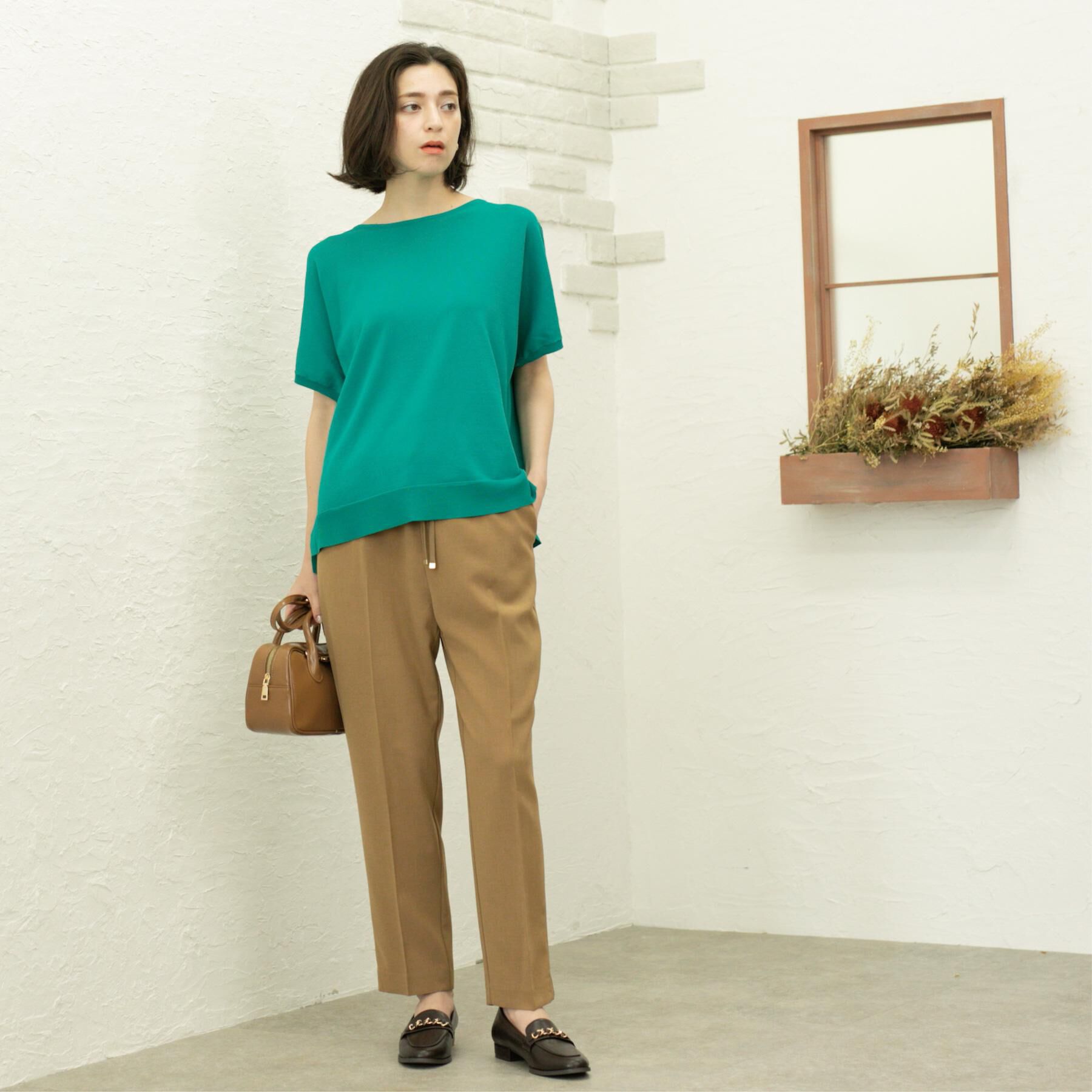 OPAQUE.CLIP「美脚イージーテーパードパンツ【防シワ/洗濯機洗い可/抗ピル/ストレッチ】《丈が選べる/SS-LLサイ」|その他|