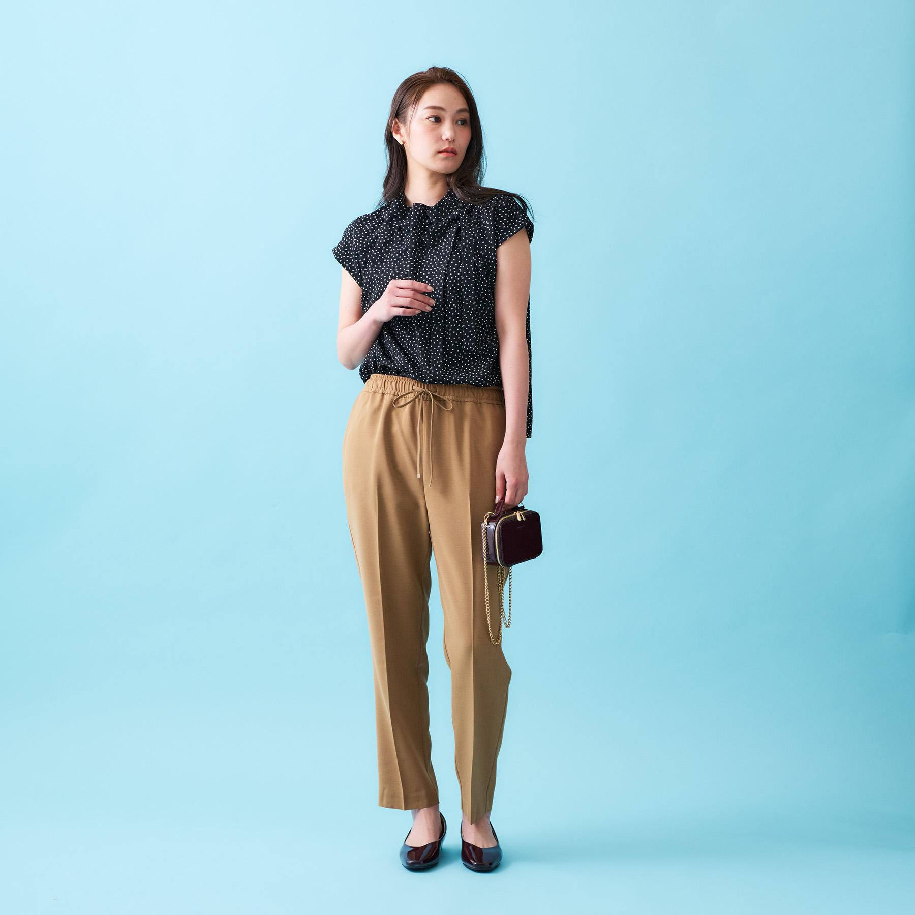 OPAQUE.CLIP「美脚イージーテーパードパンツ【防シワ/洗濯機洗い可/抗ピル/ストレッチ】《丈が選べる/SS-LLサイ」|その他|