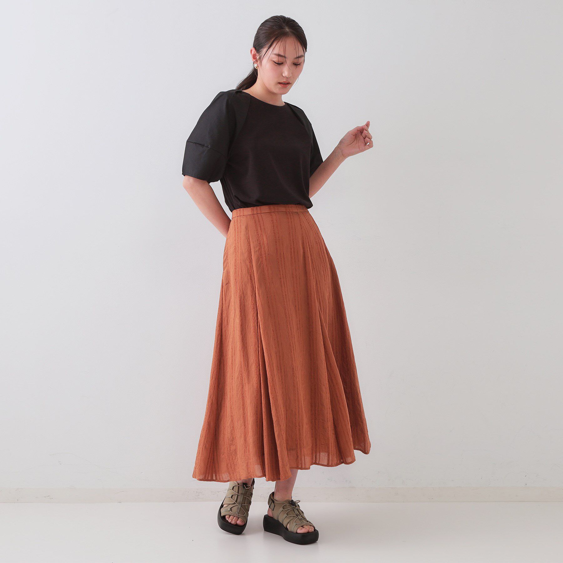 OPAQUE.CLIP「ボリュームソールスポーティサンダル」|サンダル|