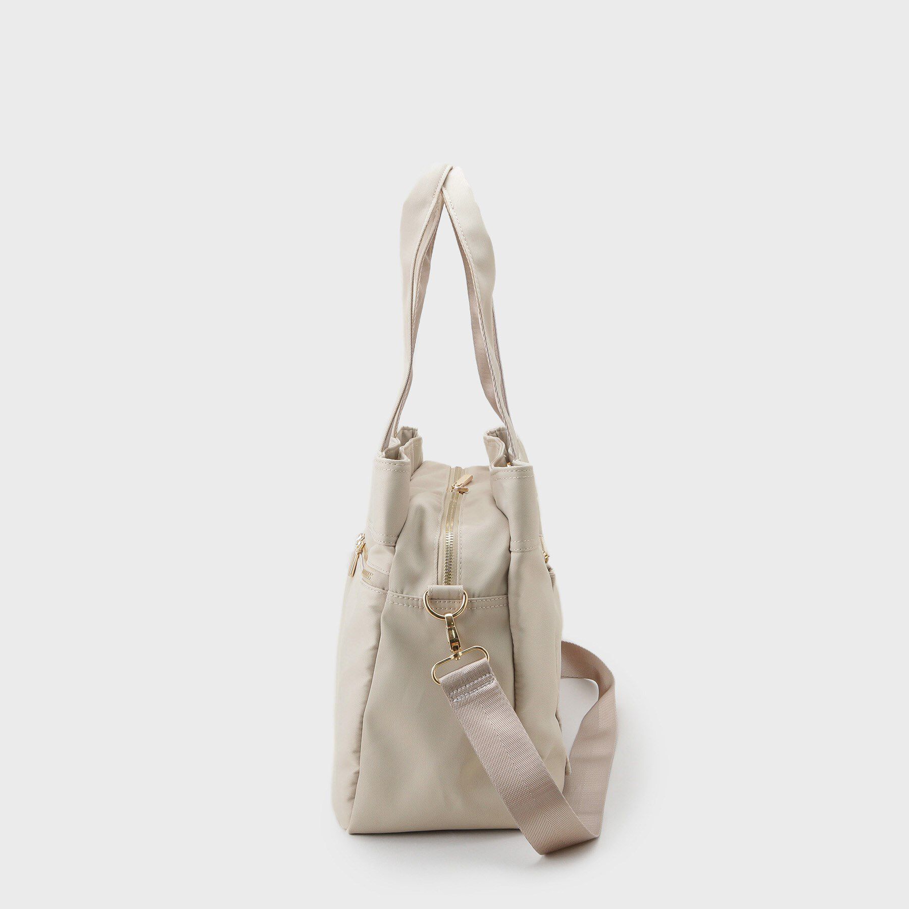 OPAQUE.CLIP「【撥水加工/2WAY/多ポケット】ツイルビッグサイズトートバッグ」|トートバッグ|