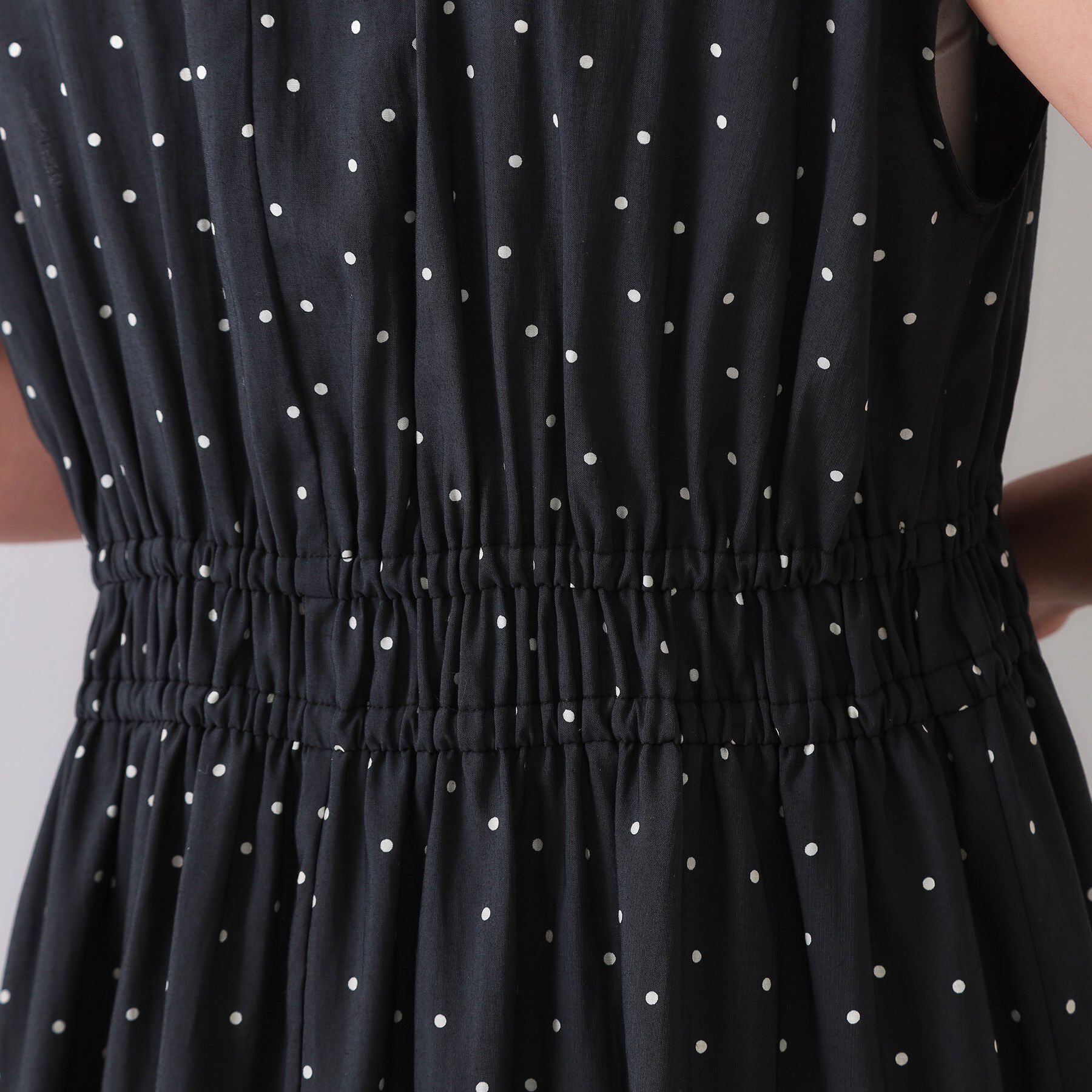 OPAQUE.CLIP「ドットプリントワンピース【洗濯機洗い可】」|ワンピース|