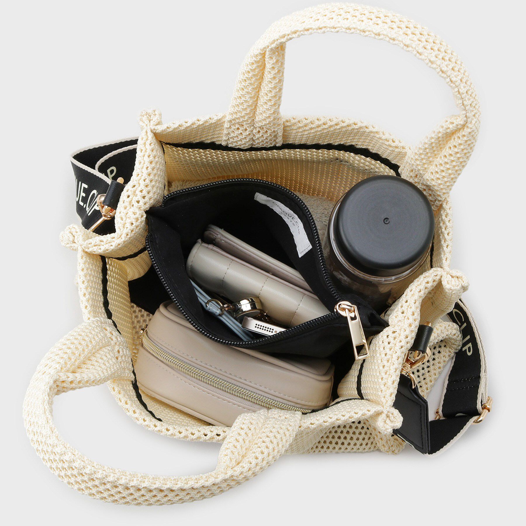 OPAQUE.CLIP「【2WAY】メッシュスクエアミドルトートバッグ」|トートバッグ|