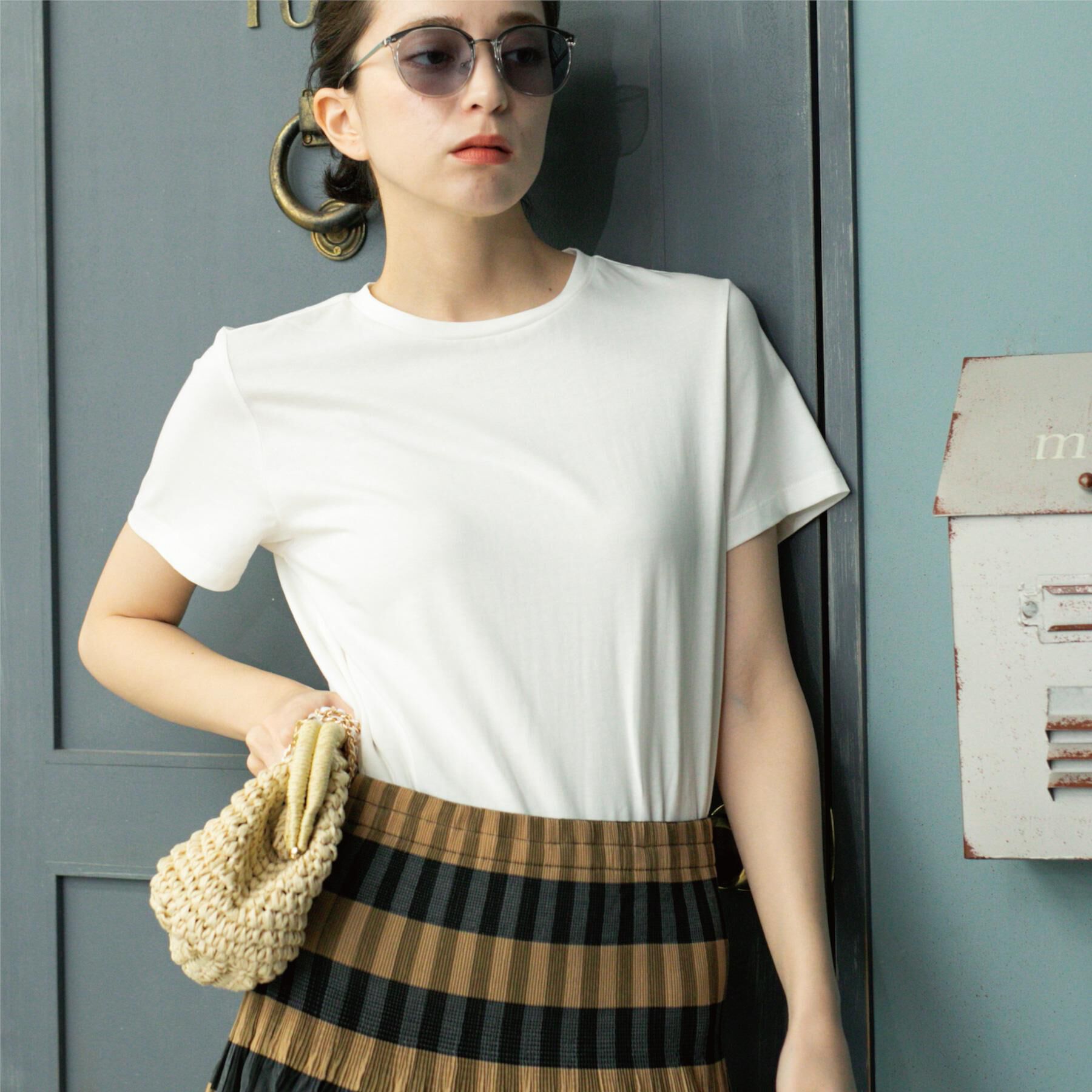 OPAQUE.CLIP「《5色展開》ベーシックTシャツ【洗濯機洗い可/UV/接触冷感】」|Tシャツ・カットソー|