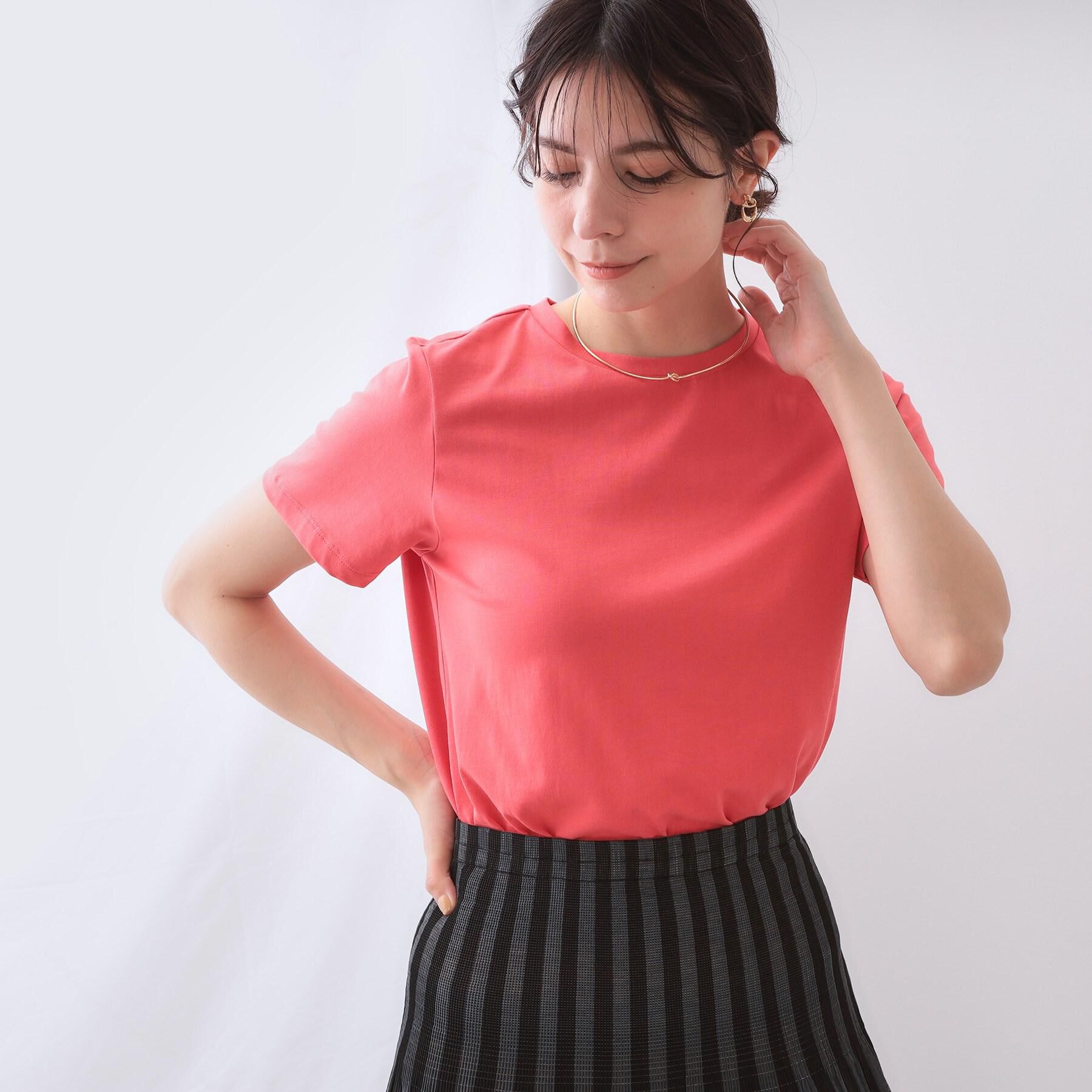 OPAQUE.CLIP「《5色展開》ベーシックTシャツ【洗濯機洗い可/UV/接触冷感】」|Tシャツ・カットソー|