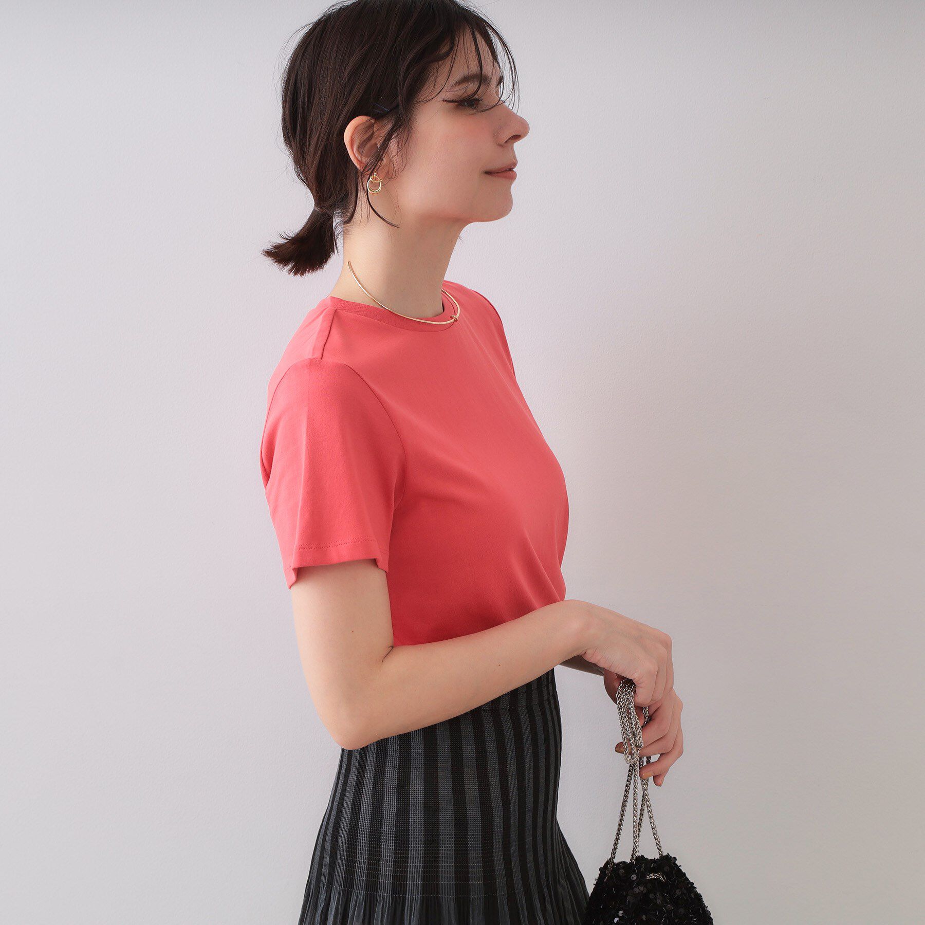 OPAQUE.CLIP「《5色展開》ベーシックTシャツ【洗濯機洗い可/UV/接触冷感】」|Tシャツ・カットソー|