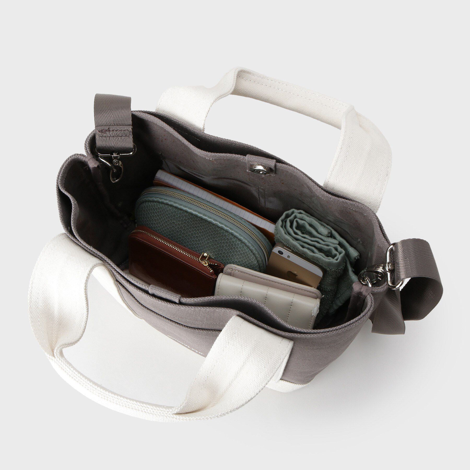 OPAQUE.CLIP「【2WAY／多ポケット】3層セパレートミドルトートバッグ」|トートバッグ|