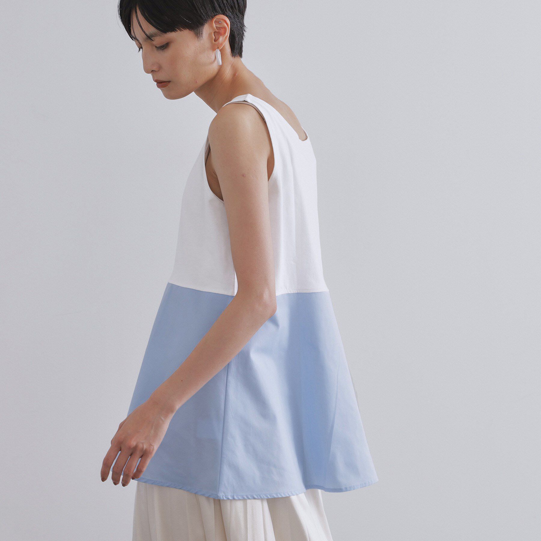 OPAQUE.CLIP「《ツインセット》リラクシーサイドスリットニット&times;ドッキングタンク【洗濯機洗い可】」|その他|