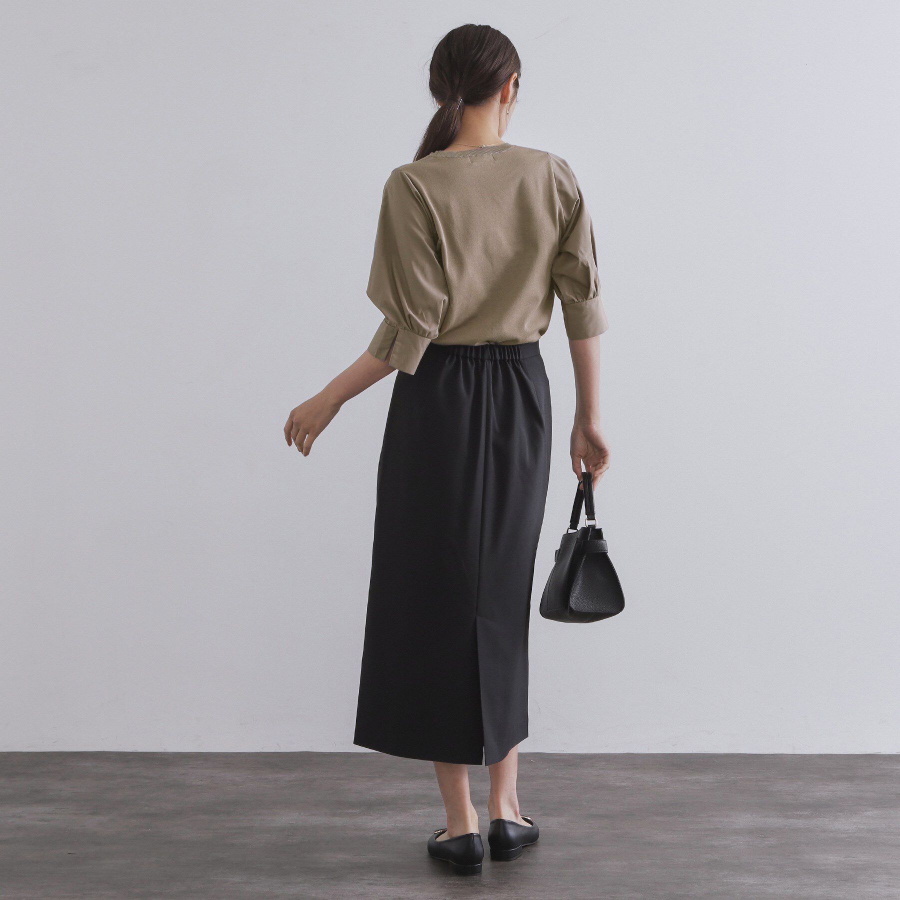 OPAQUE.CLIP「ドッキングスリーブニット【洗濯機洗い可/抗ピル】」|ニット・セーター|