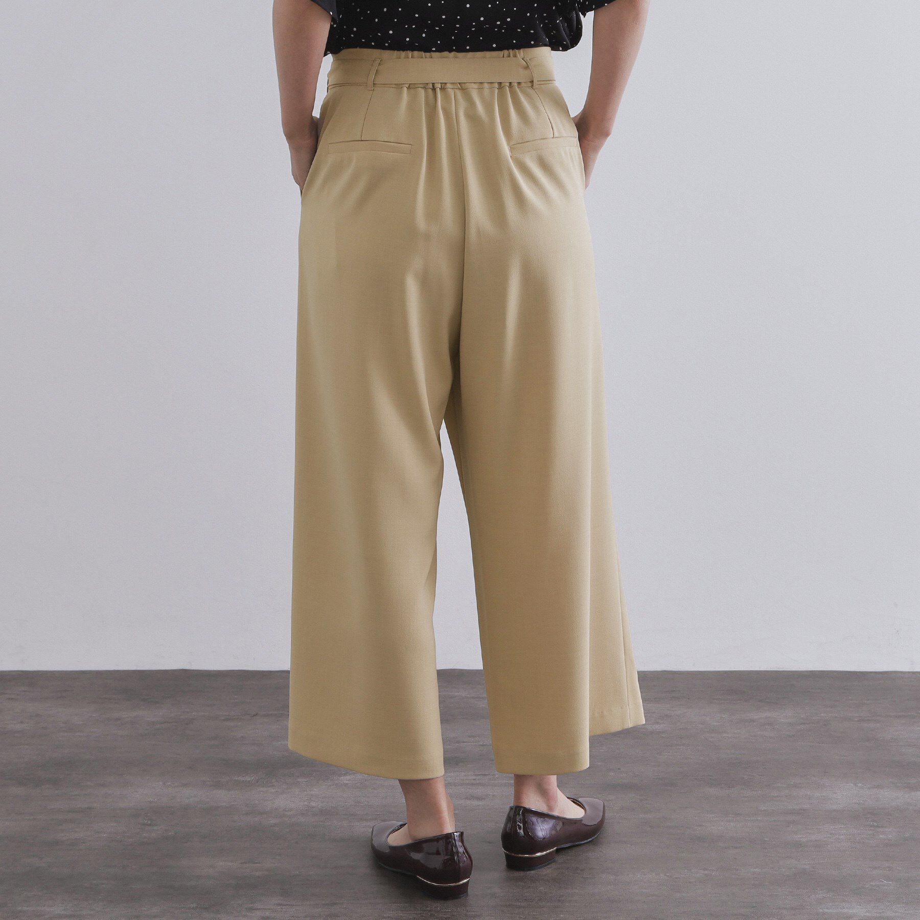 OPAQUE.CLIP「サッシュリボン付きラップデザインパンツ【洗濯機洗い可】」|その他|