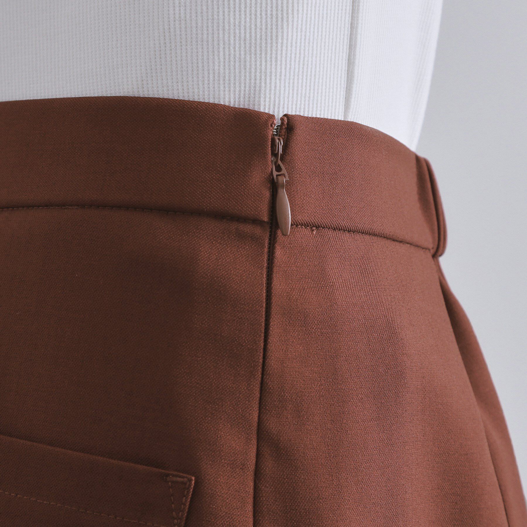 OPAQUE.CLIP「ポケットデザインナロースカート【洗濯機洗い可】」|スカート|