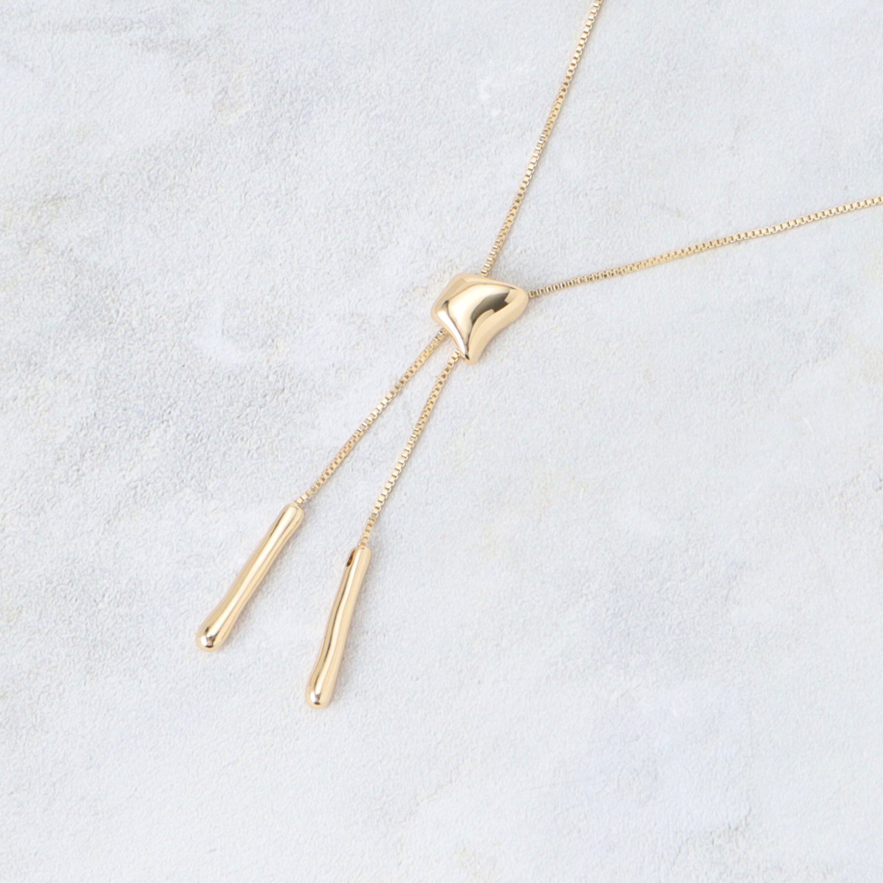 OPAQUE.CLIP「ループタイ風スライドネックレス」|ネックレス|