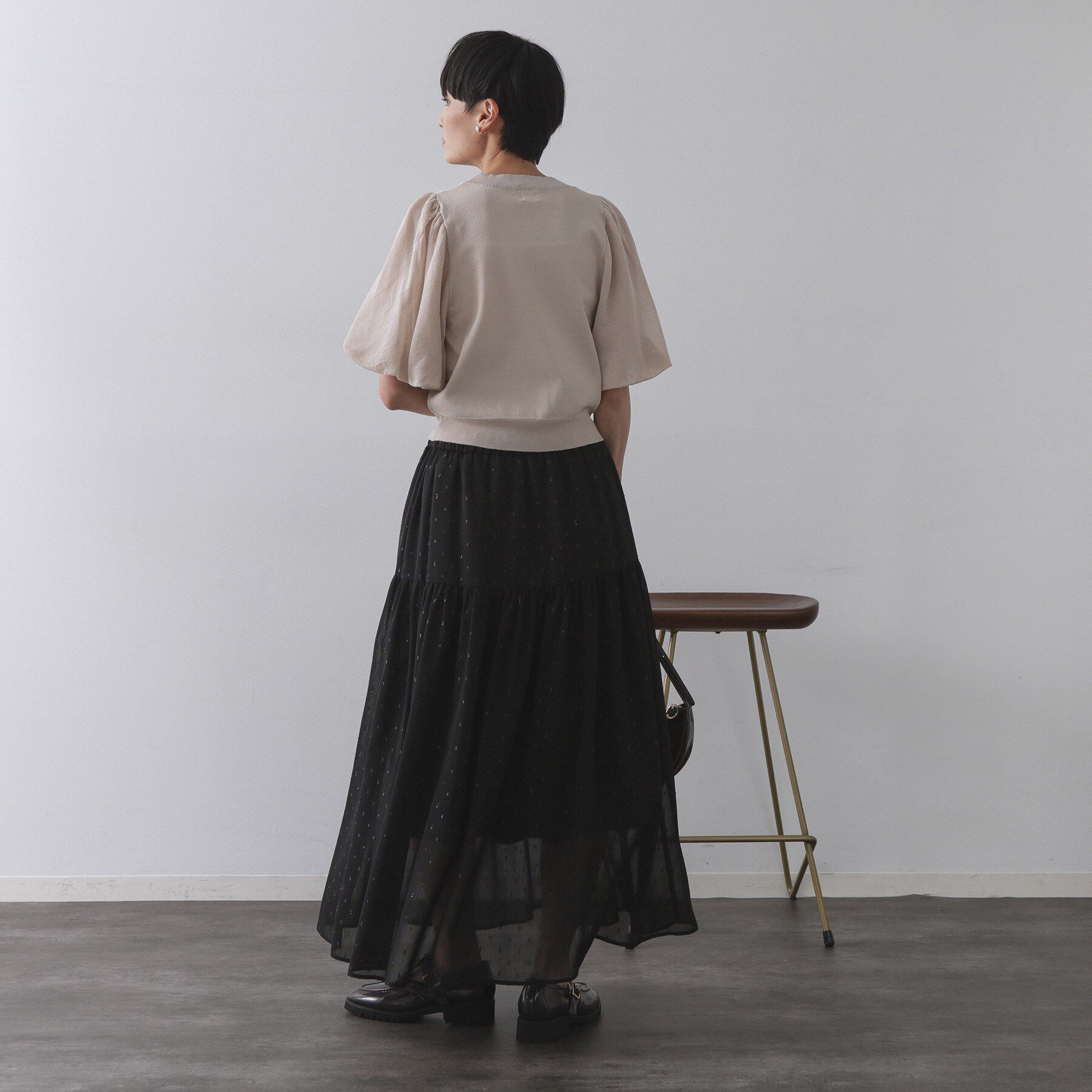 OPAQUE.CLIP「バルーンスリーブニット【洗濯機洗い可】」|ニット・セーター|