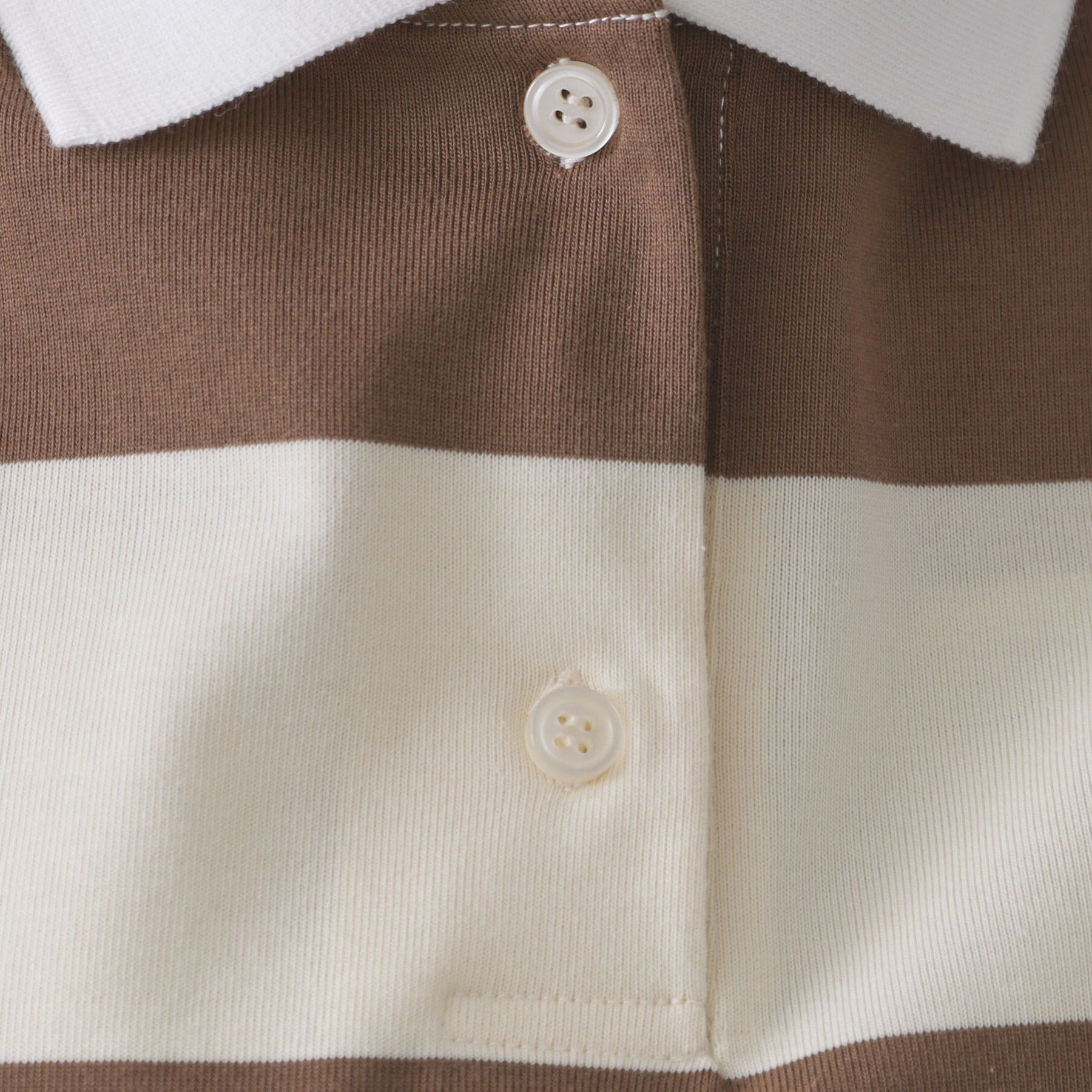 OPAQUE.CLIP「カラーボーダーポロカットソー【洗濯機洗い可】」|ポロシャツ|