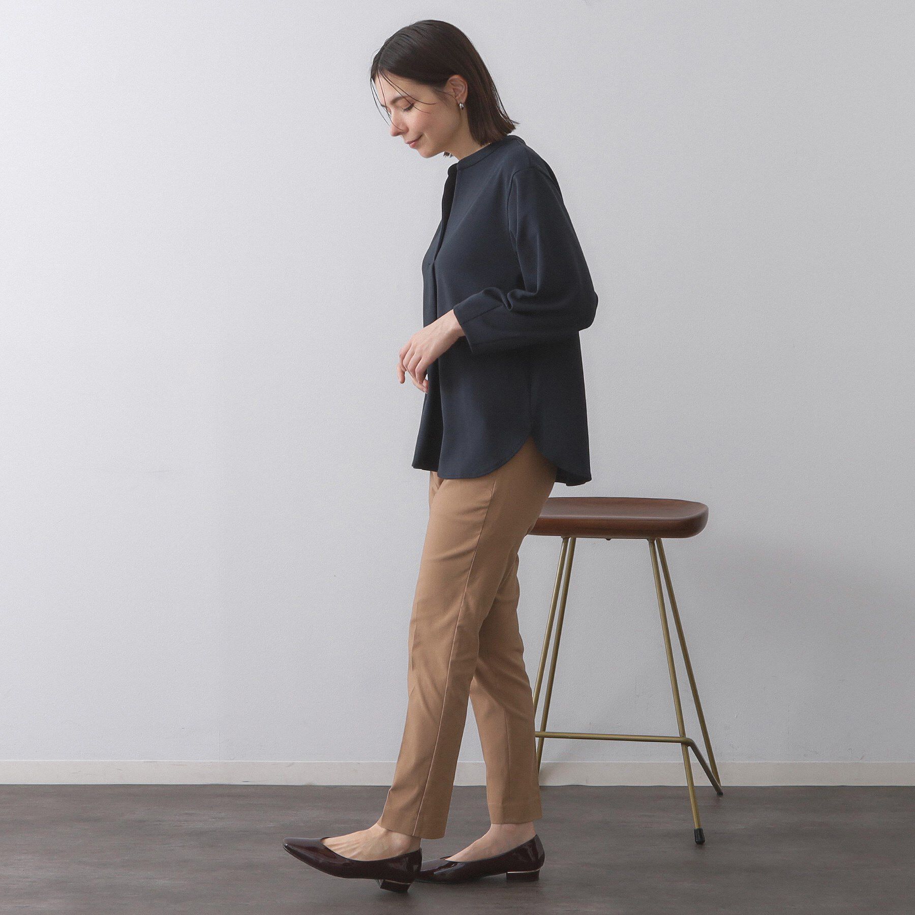 OPAQUE.CLIP「スキッパートップス【吸水速乾/UVケア/洗濯機OK】」|Tシャツ・カットソー|