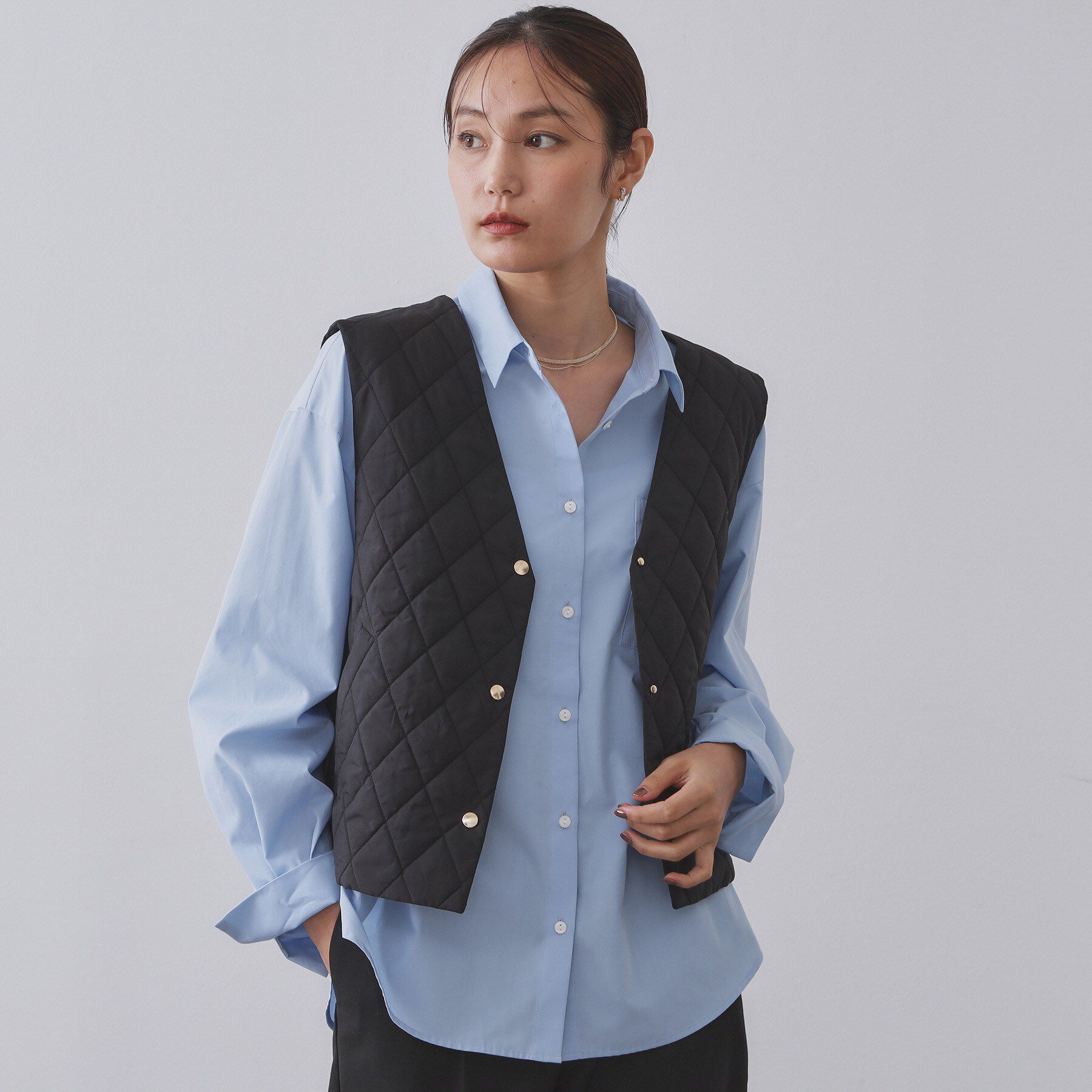 OPAQUE.CLIP「《ツインセット》マウンテンパーカー&times;キルティングベストライナー【撥水/洗濯機OK】」|ブルゾン・スタジャン|