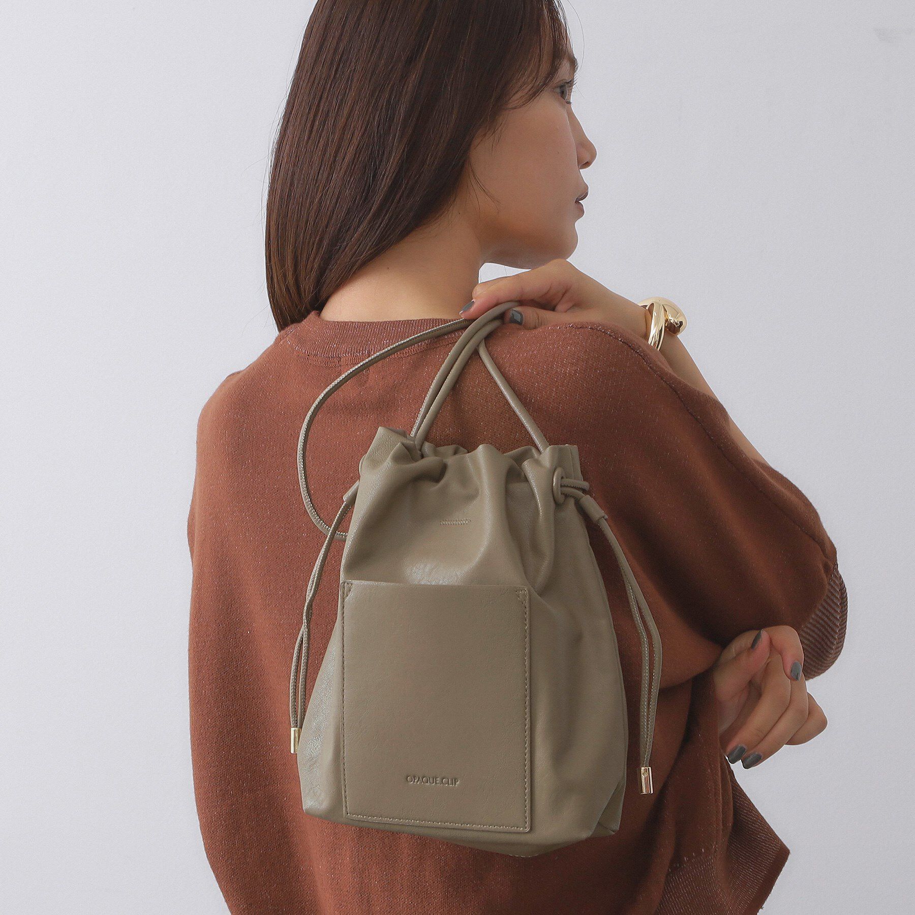 OPAQUE.CLIP「【長さ調整可能】サイドドロストミニショルダーバッグ」|ショルダー・メッセンジャー|