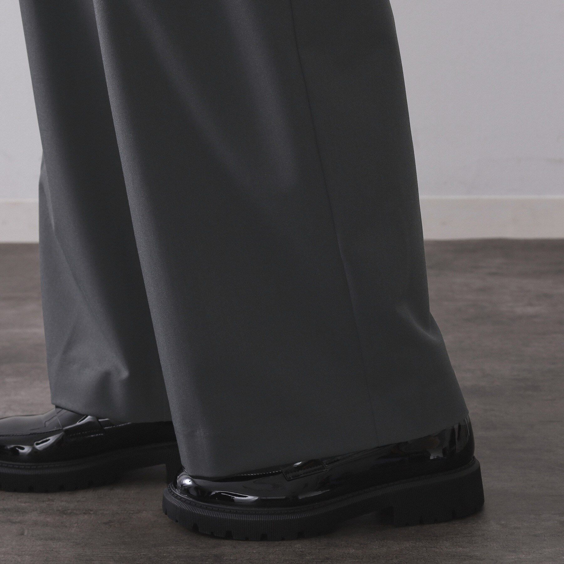 OPAQUE.CLIP「ベルト付きタックワイドパンツ【洗濯機OK】」|その他|