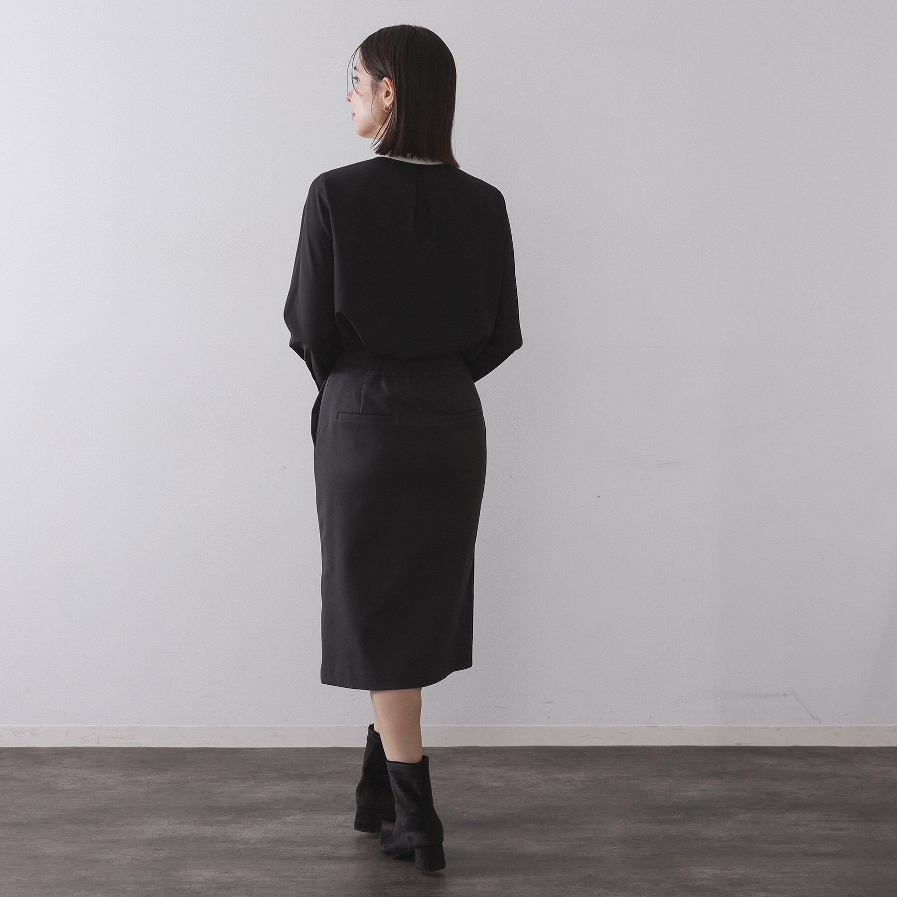 OPAQUE.CLIP「ミドル丈タイトスカート【洗濯機OK】」|スカート|