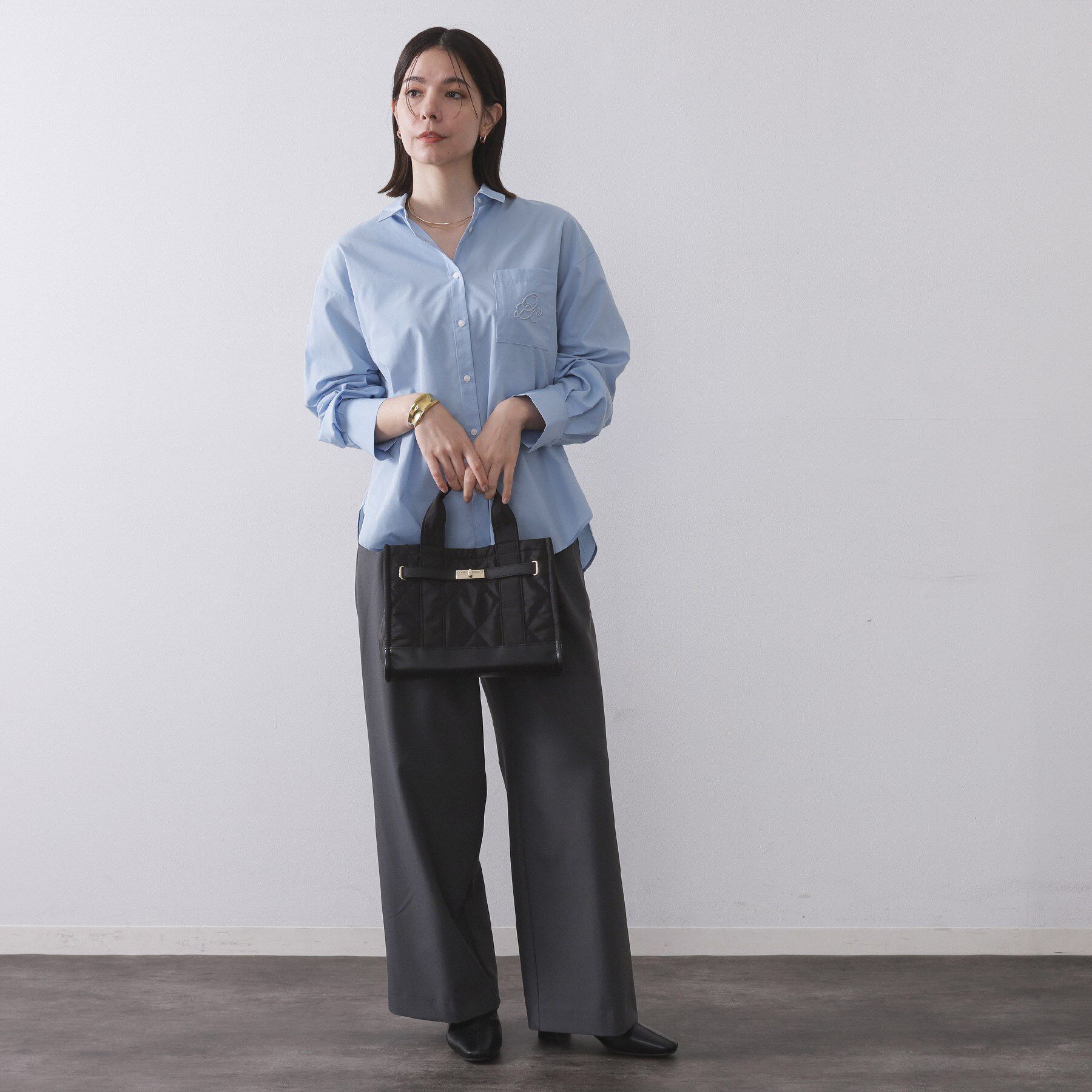 OPAQUE.CLIP「【2WAY】ダイヤキルティングスクエアミドルショルダーバッグ」|ショルダー・メッセンジャー|