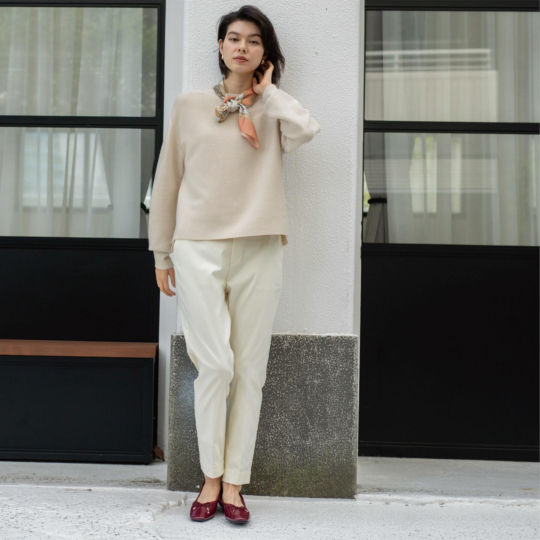 OPAQUE.CLIP「裏起毛ハイストレッチイージーテーパードパンツ【洗濯機OK】」|その他|