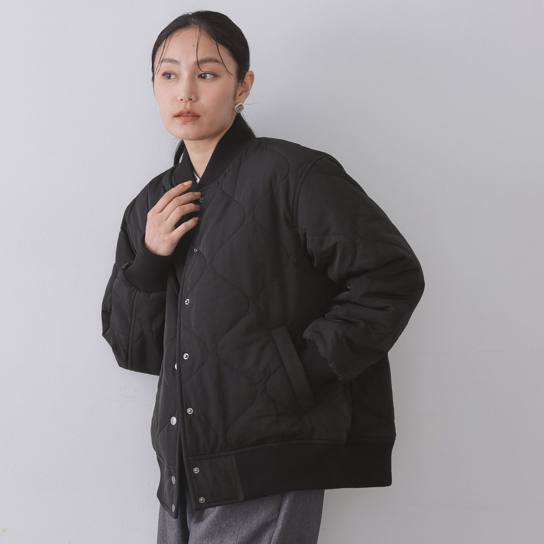 OPAQUE.CLIP「《リバーシブル》キルティングブルゾン」|ブルゾン・スタジャン|