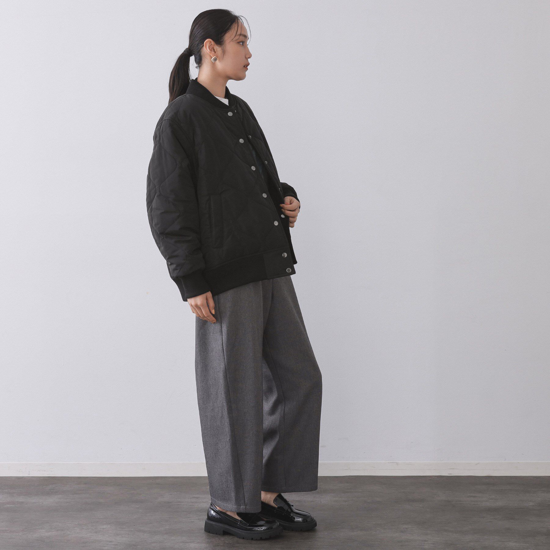 OPAQUE.CLIP「《リバーシブル》キルティングブルゾン」|ブルゾン・スタジャン|