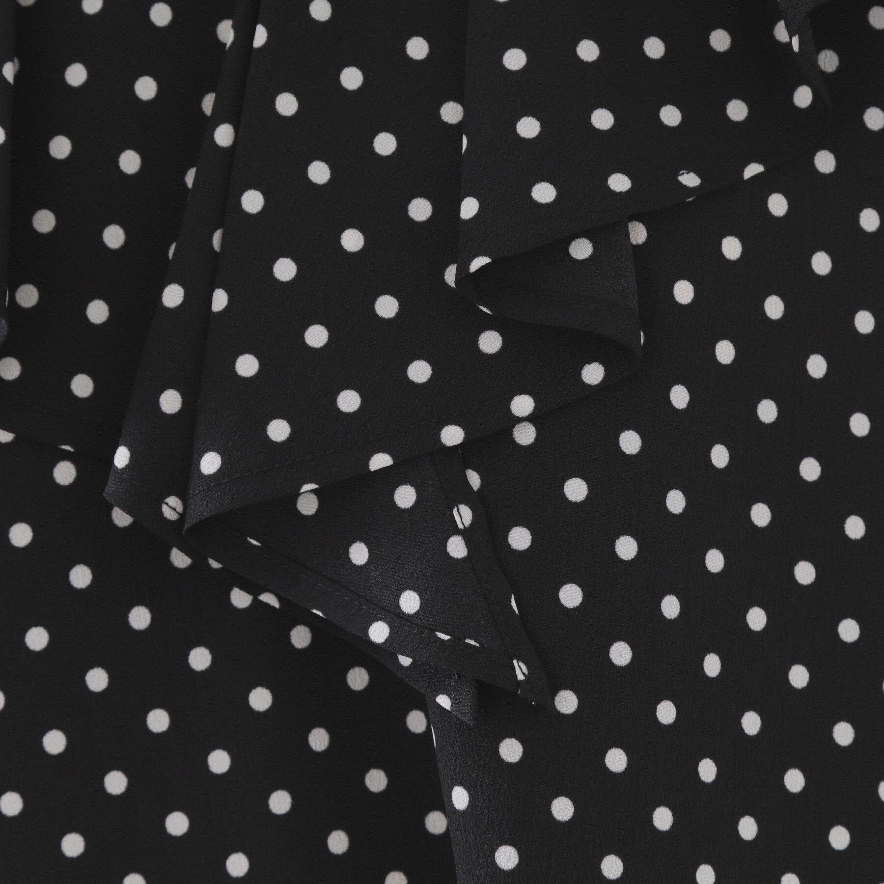 OPAQUE.CLIP「ドットプリントラッフルブラウス【洗濯機OK】」|シャツ・ブラウス|