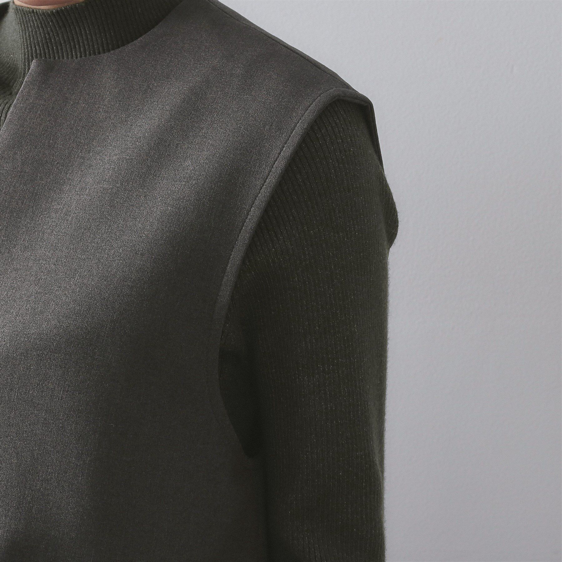 OPAQUE.CLIP「《ツインセット》ベスト&times;リブニット【洗濯機OK】」|その他|