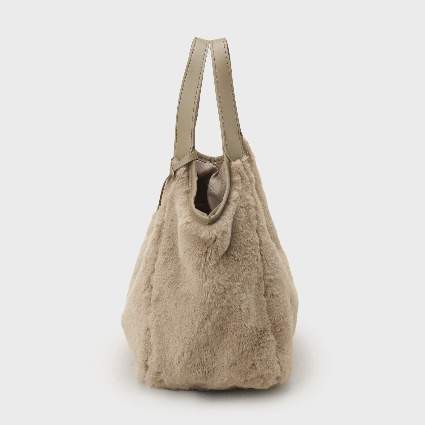 OPAQUE.CLIP「【フェイクファー／キルティング】くり手ミドルトートバッグ」|トートバッグ|