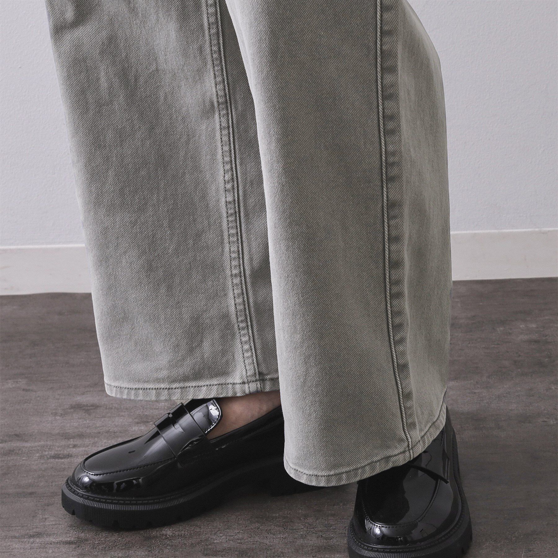 OPAQUE.CLIP「ヴィンテージカラーワイドストレートパンツ【洗濯機OK】」|その他|