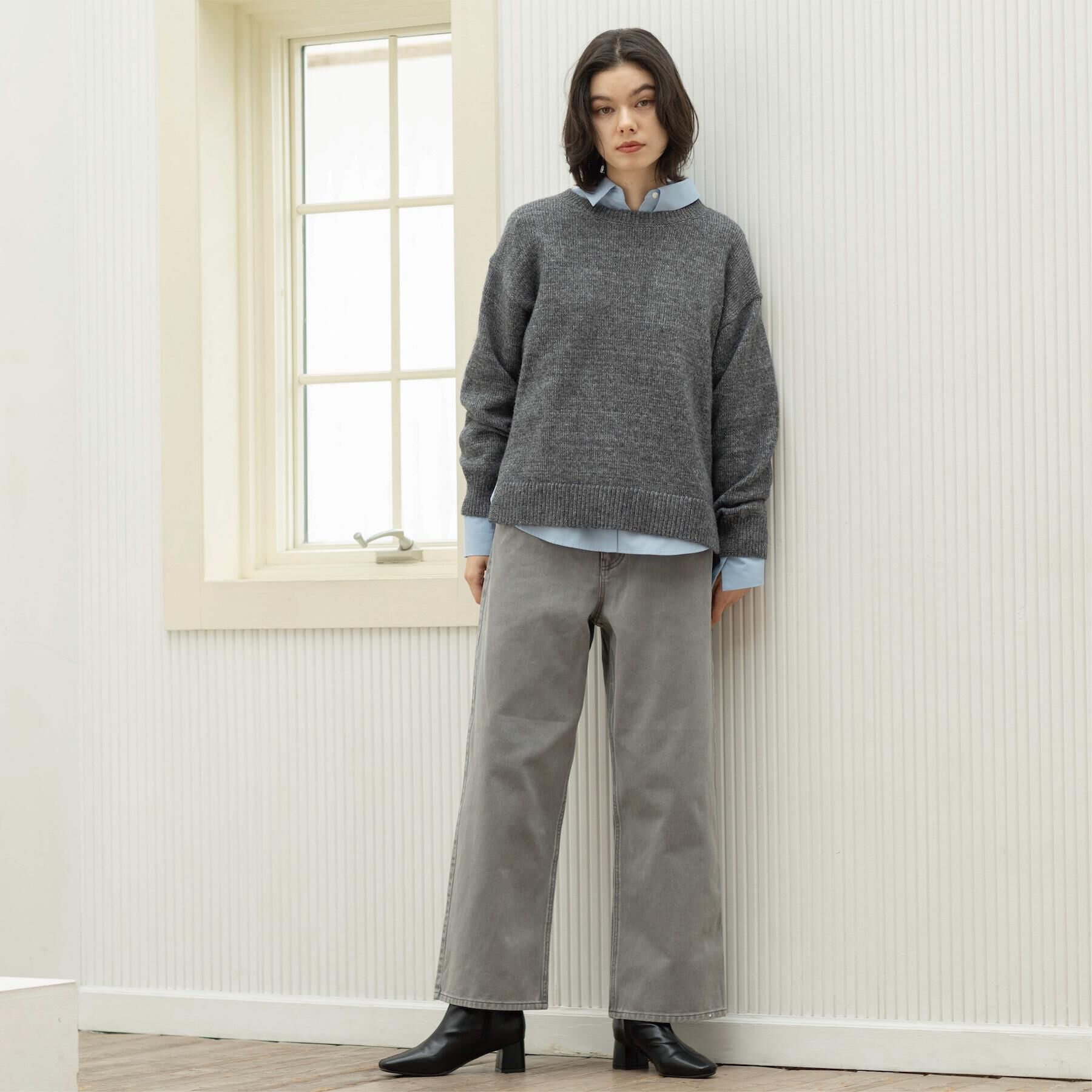 OPAQUE.CLIP「ヴィンテージカラーワイドストレートパンツ【洗濯機OK】」|その他|