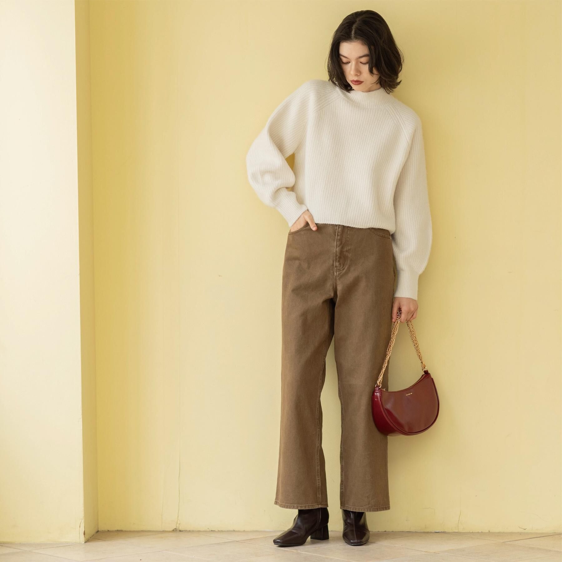 OPAQUE.CLIP「ヴィンテージカラーワイドストレートパンツ【洗濯機OK】」|その他|