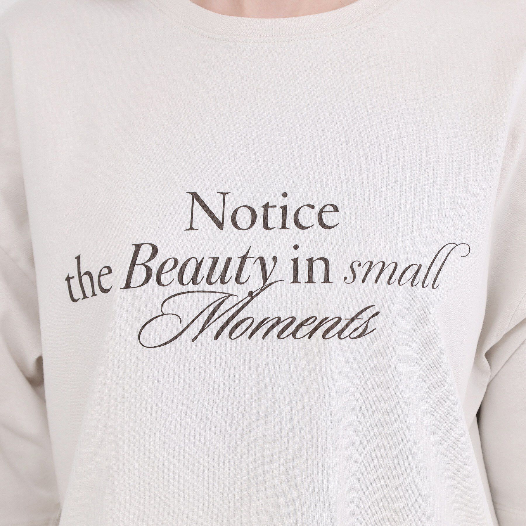 OPAQUE.CLIP「リラクシーロゴプリントTシャツ【洗濯機OK】」|Tシャツ・カットソー|