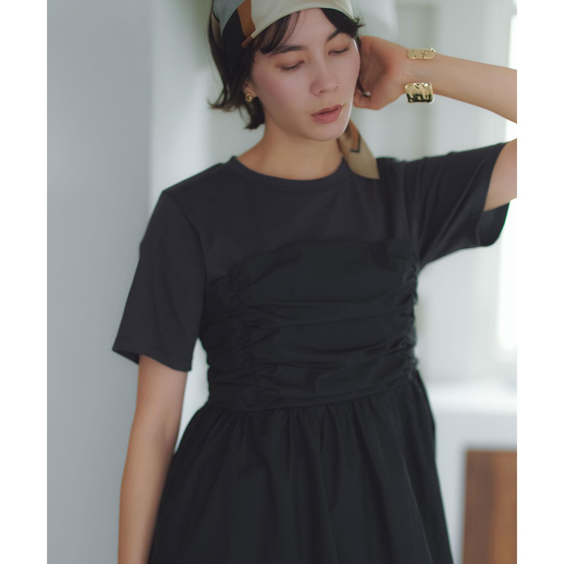 OPAQUE.CLIP「ビスチェドッキングカットソー【洗濯機OK】」|Tシャツ・カットソー|