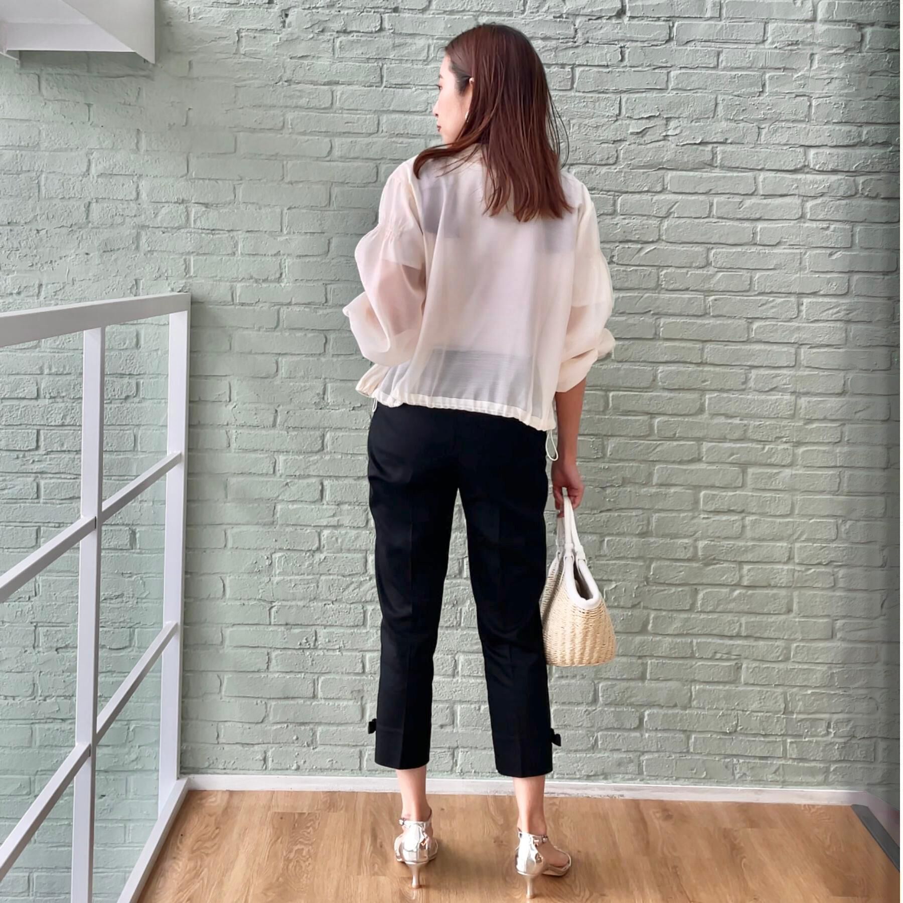 Couture broach「【マシンウォッシャブル・シアー】袖シャーリングシアーブルゾン」|ブルゾン・スタジャン|