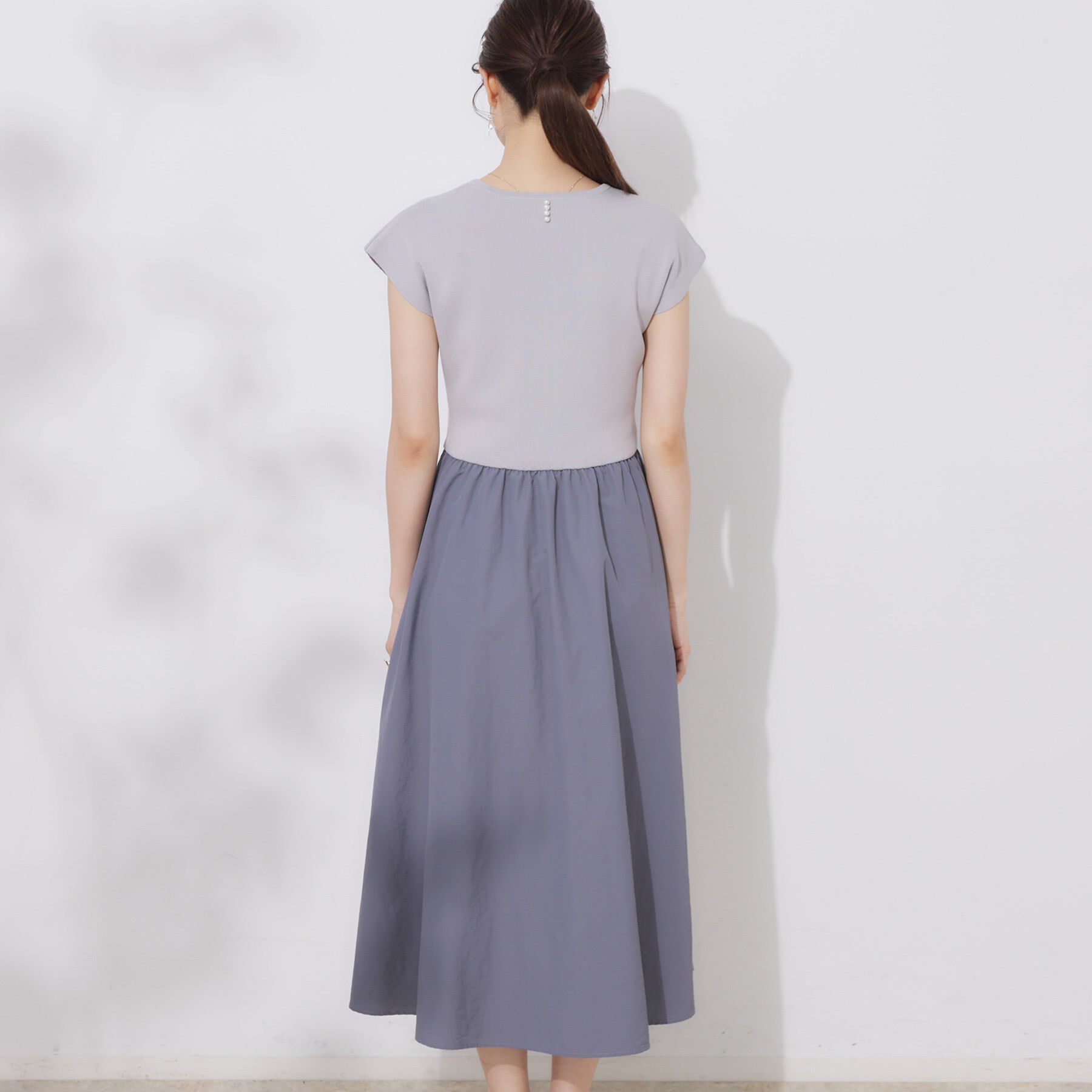 Couture broach「【接触冷感・楽ちん・一枚でキマる】ドッキングニットワンピース」|ワンピース|