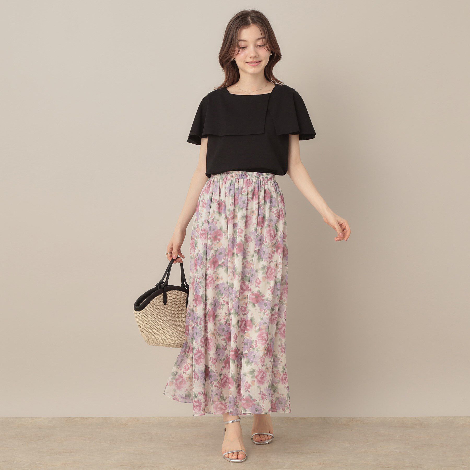 Couture broach「【マシンウォッシャブル・UVケア・接触冷感】2WAYケープデザインカットソー」|Tシャツ・カットソー|