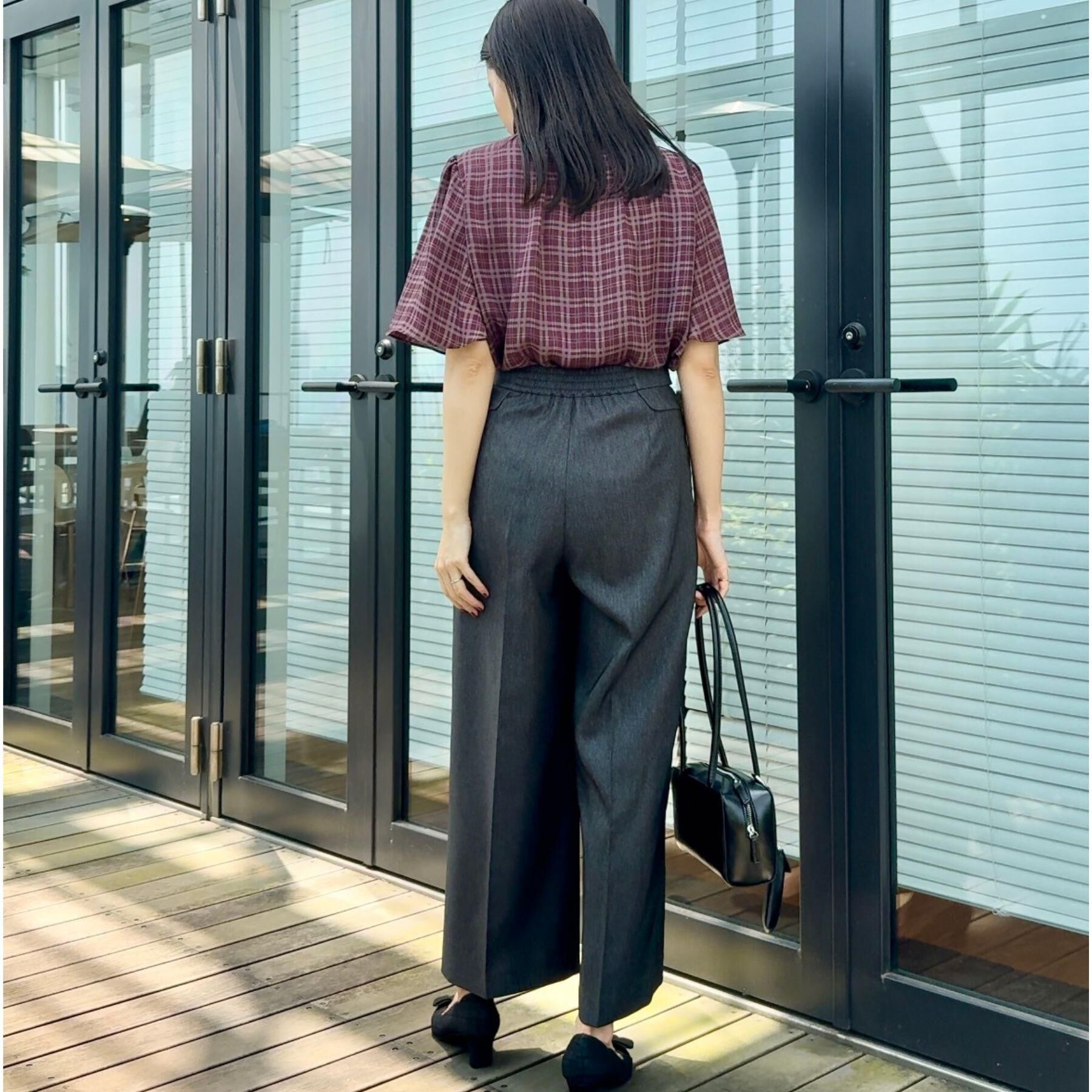 Couture broach「【マシンウォッシャブル・スッキリ見え】デニムライク釦デザインパンツ」|その他|