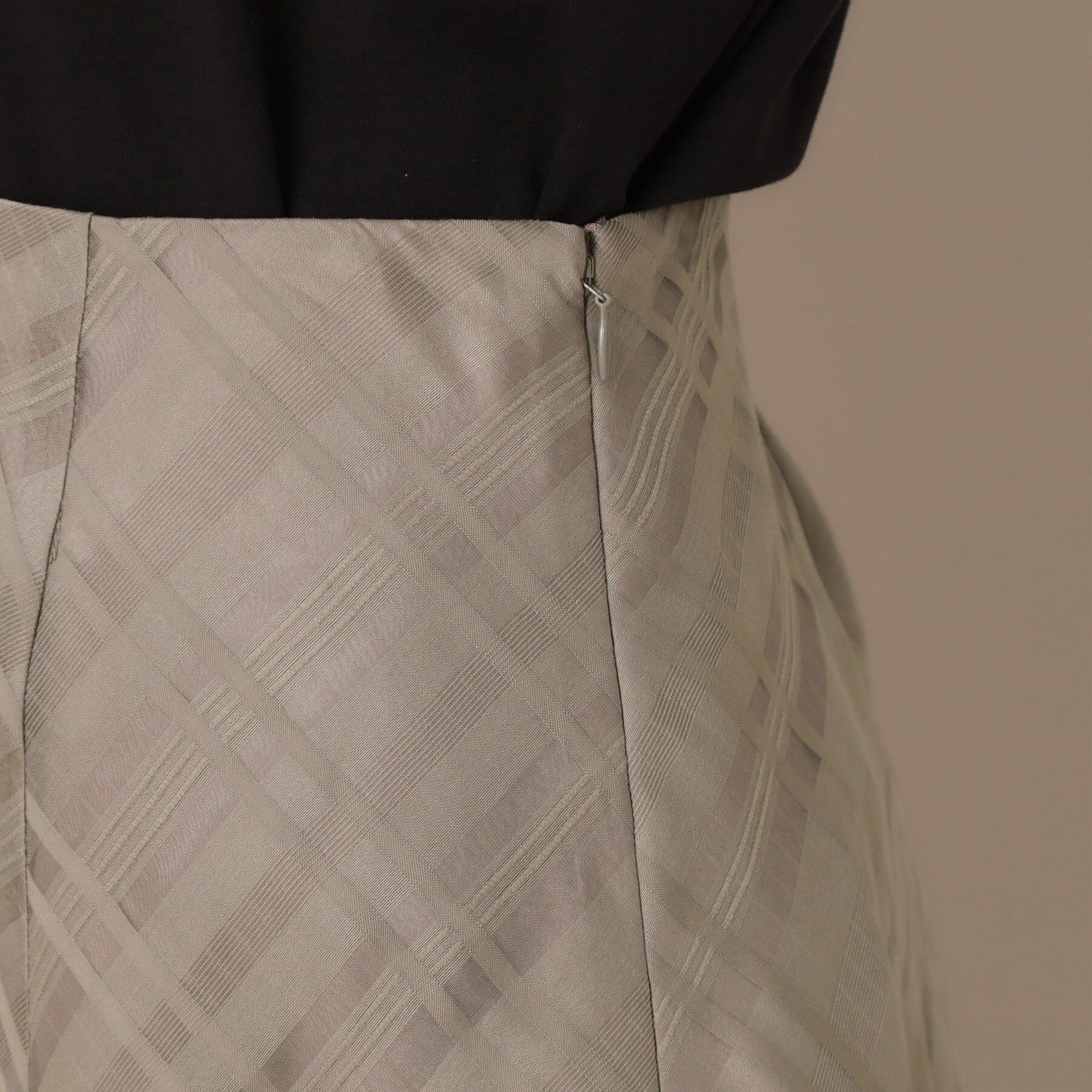 Couture broach「【美シルエット・通勤】シアーチェックオーガンジースカート」|スカート|