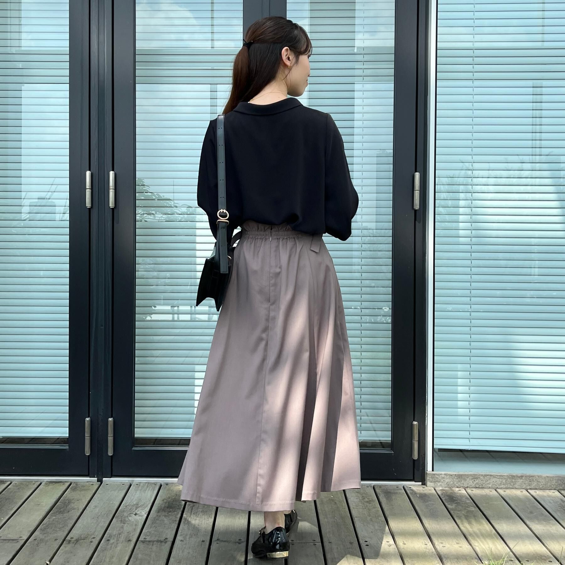 Couture broach「【大人可愛い・通勤】スカラウエスト サイドベルト パネルスカート」|スカート|