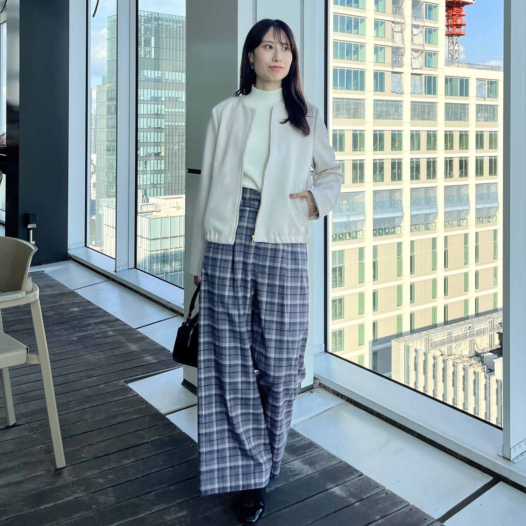 Couture broach「【通勤・大人上品】スエード調ダンボール ノーカラージャケット」|ブルゾン・スタジャン|