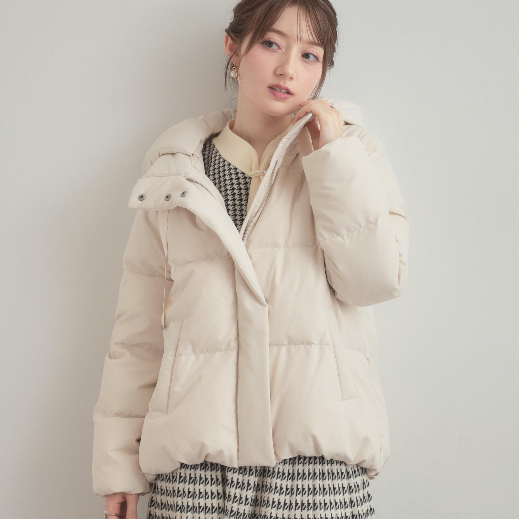 Couture broach「【冬の名品・撥水】愛されダウン」|ダウン|