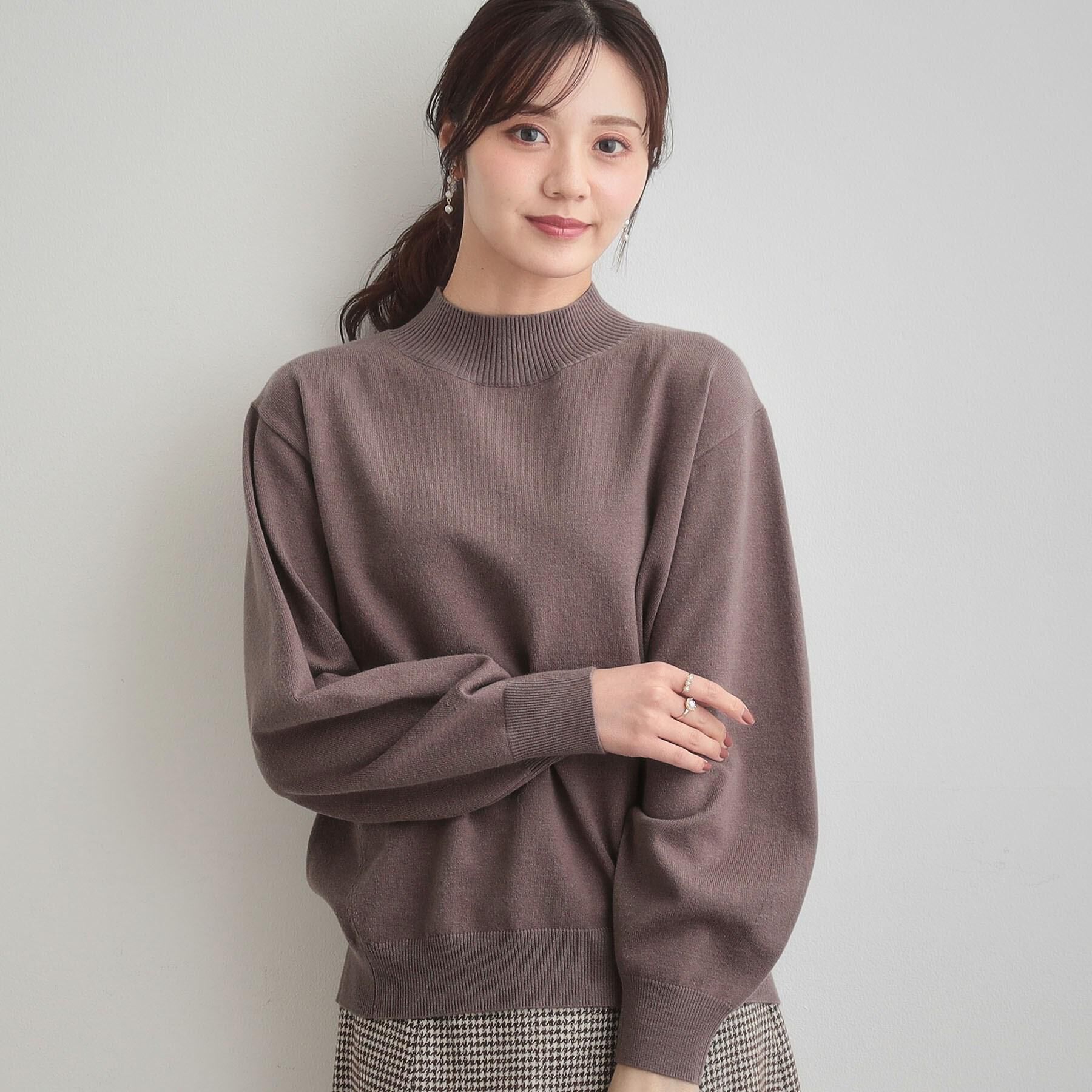 Couture broach「【後ろ姿も着映える・通勤】バックレースアップ微起毛ニット」|ニット・セーター|