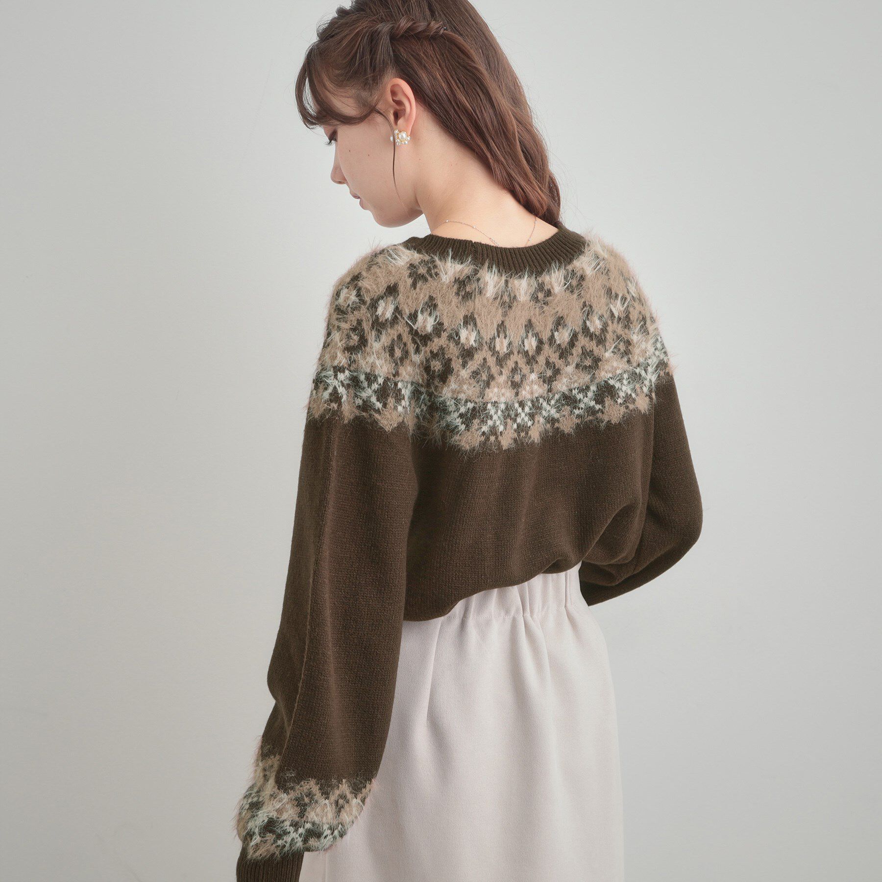 Couture broach「【着映え】求心フェザーニット」|ニット・セーター|