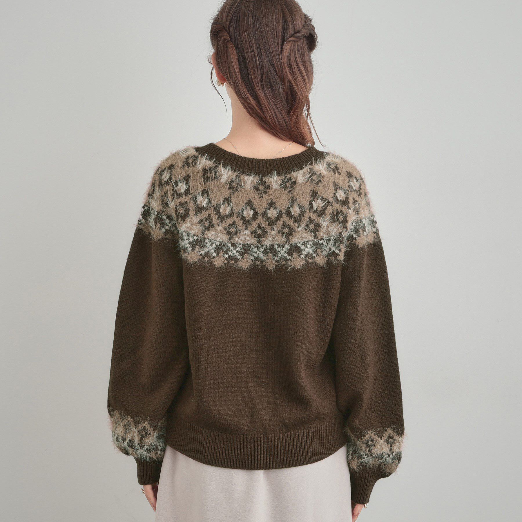 Couture broach「【着映え】求心フェザーニット」|ニット・セーター|