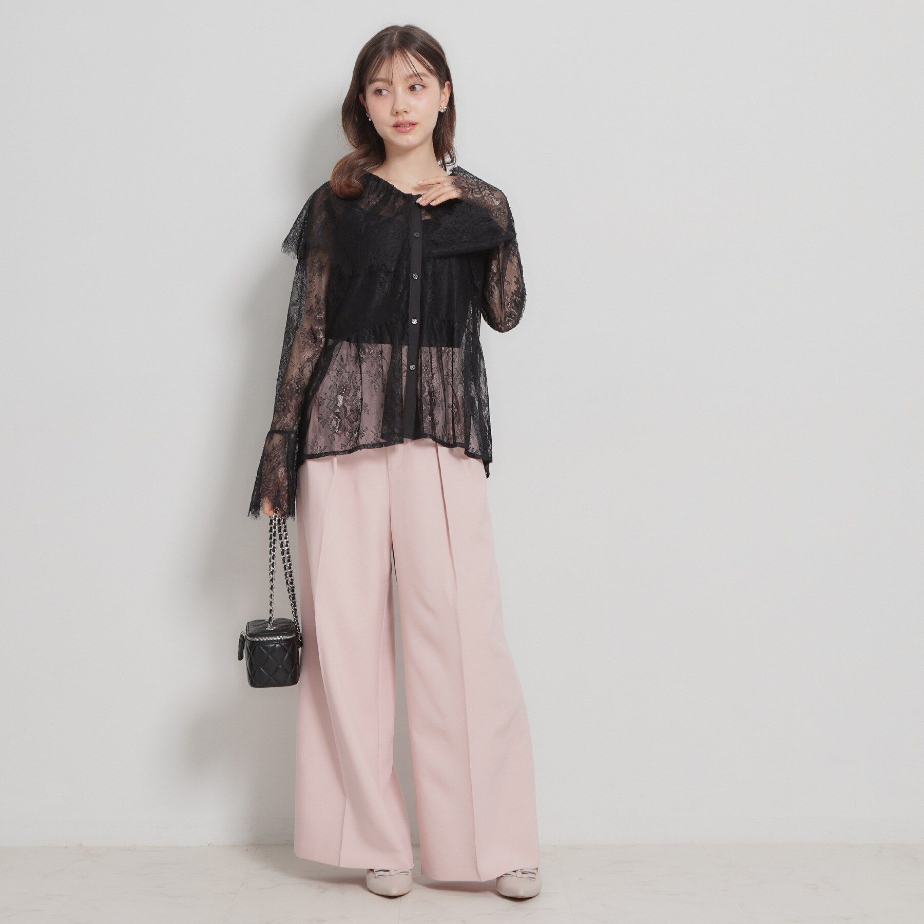 Couture broach「スカラップレースブラウス」|シャツ・ブラウス|